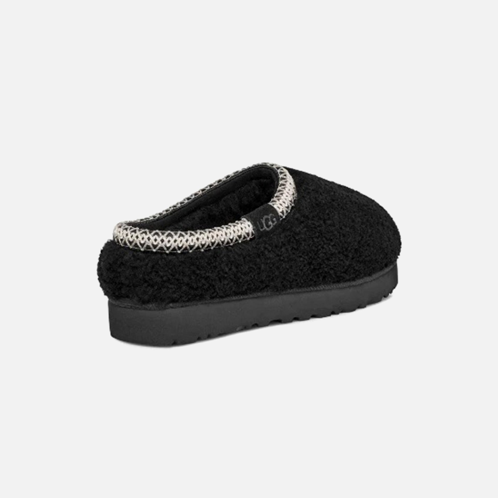 UGG Tasman Maxi Curly Slipper - Black