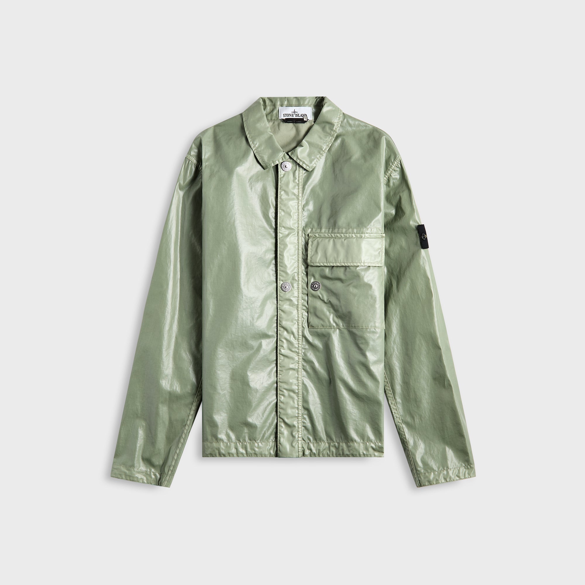 Stone Island Mussola Gommata-Tc Garment Dyed Jacket - Sage – Kith