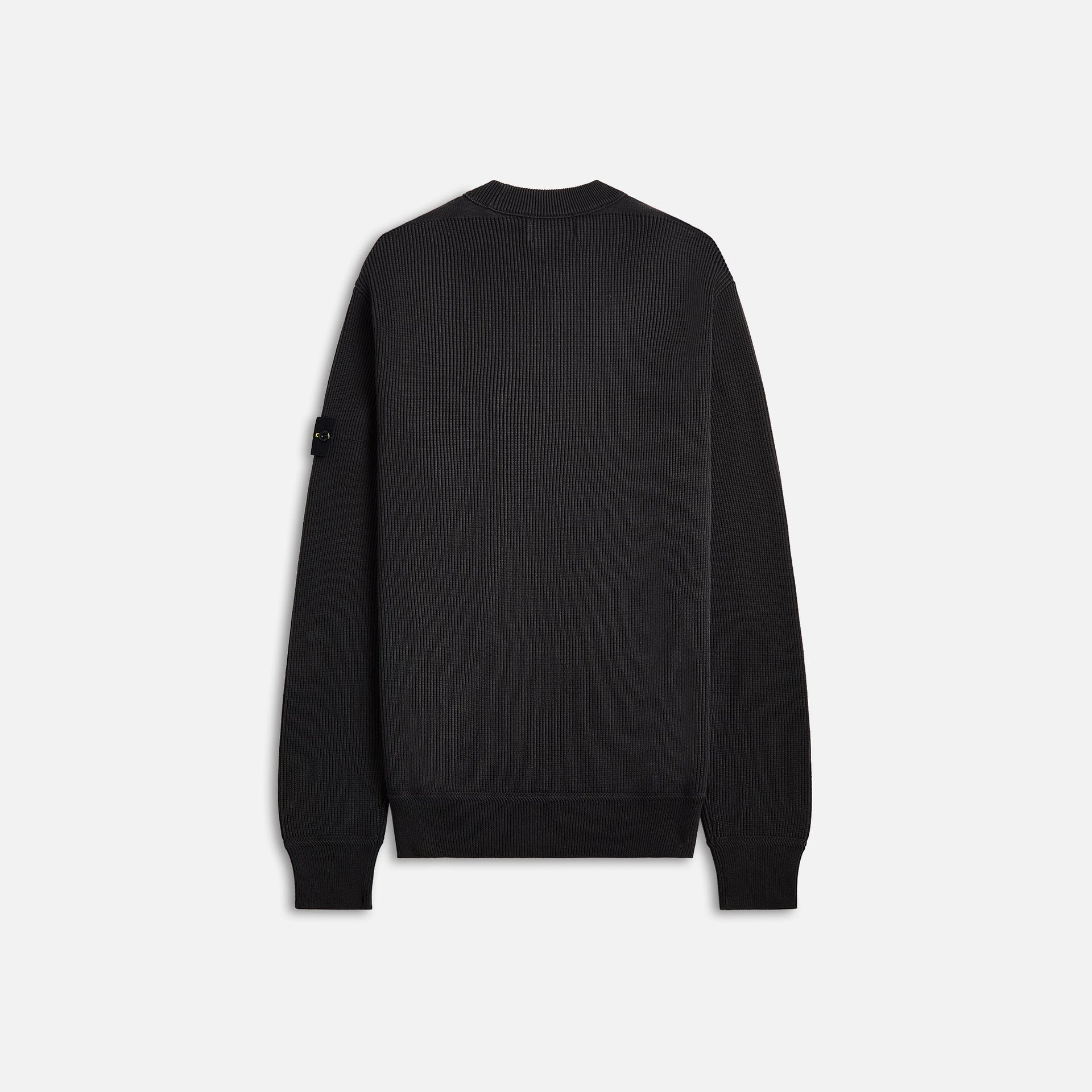 Stone Island Ribbed Soft Cotton Crewneck - Charcoal