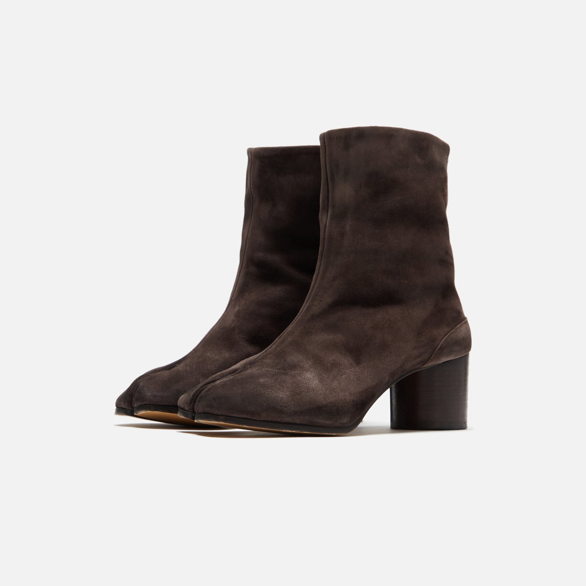 Maison Margiela WMNS Tabi Ankle Boots H60 - Dark Brown Suede