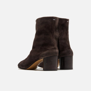 Maison Margiela WMNS Tabi Ankle Boots H60 - Dark Brown Suede