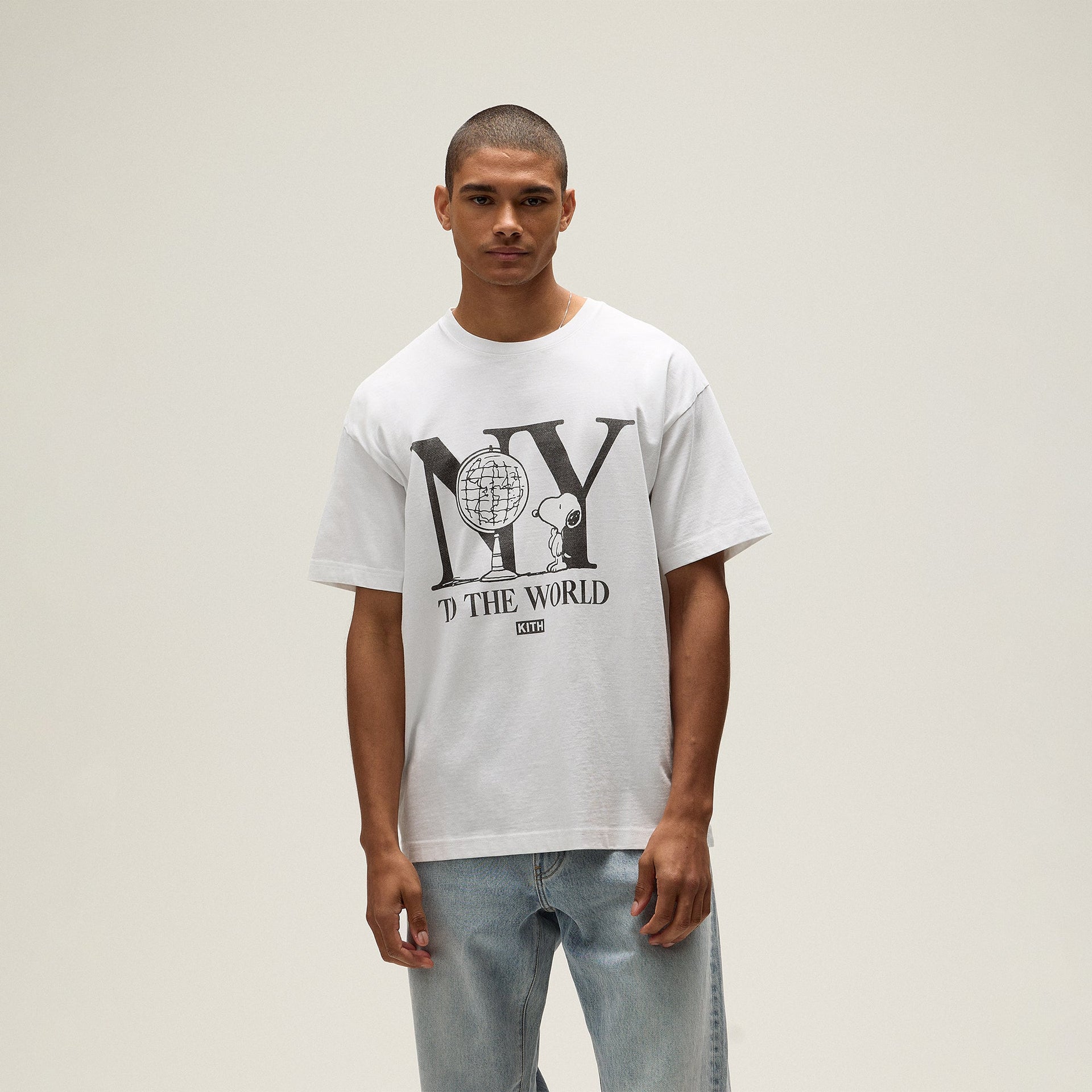 Kith for Peanuts New York To The World Vintage Tee - White