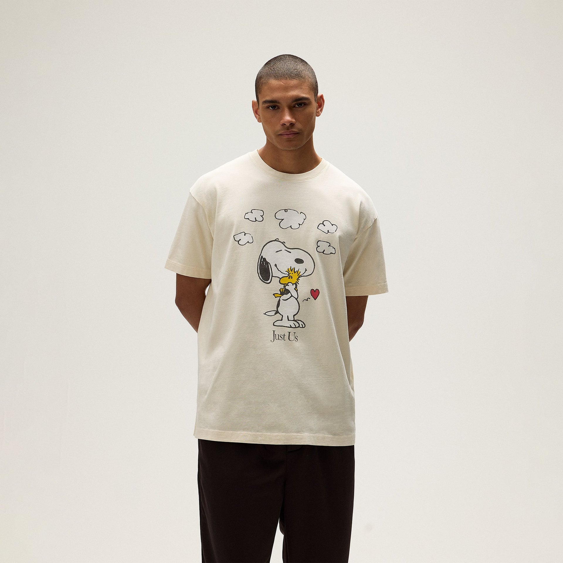 Kith for Peanuts Snoopy Just Us Tee - Sandrift
