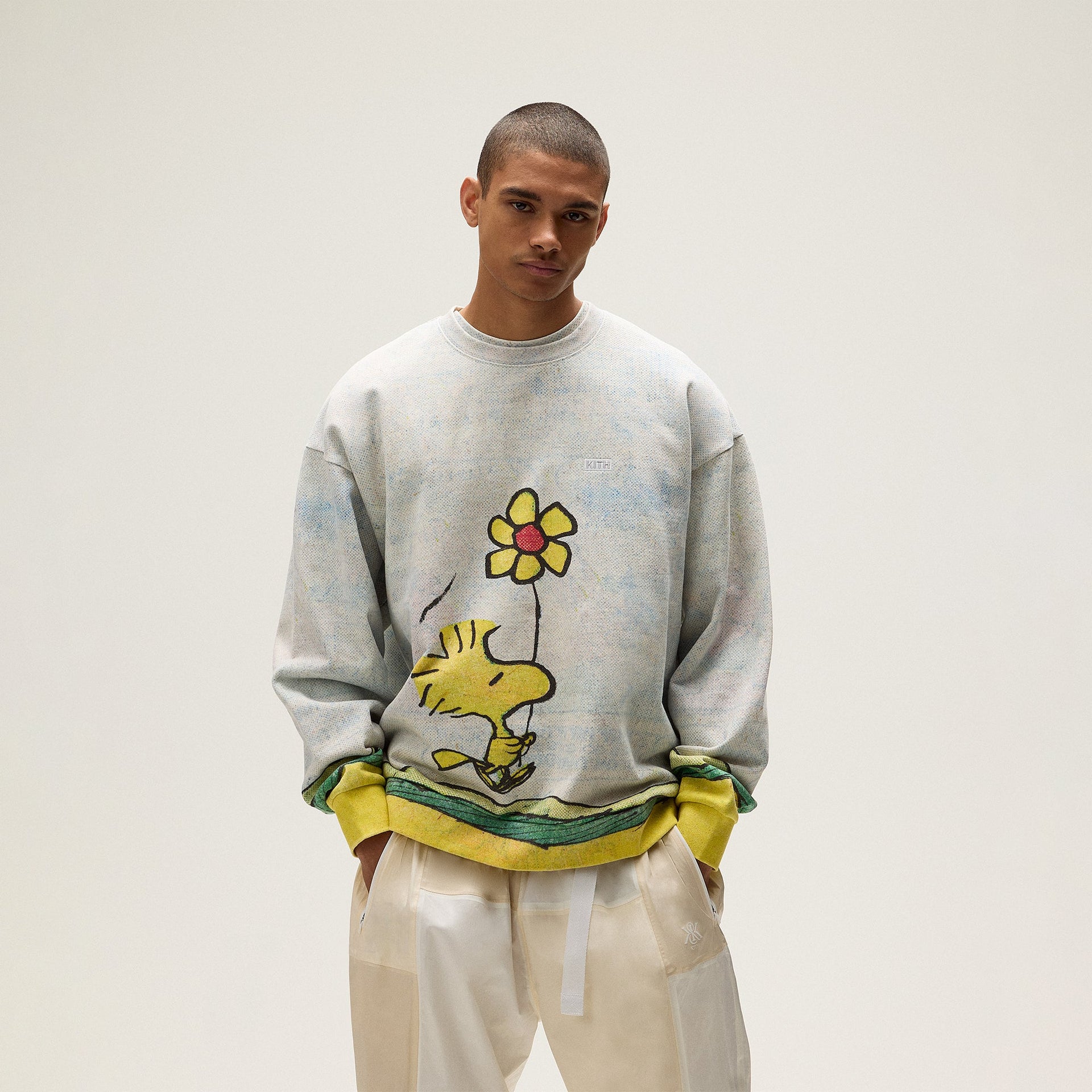 Kith for Peanuts Woodstock Comic Nelson Crewneck - Chalk