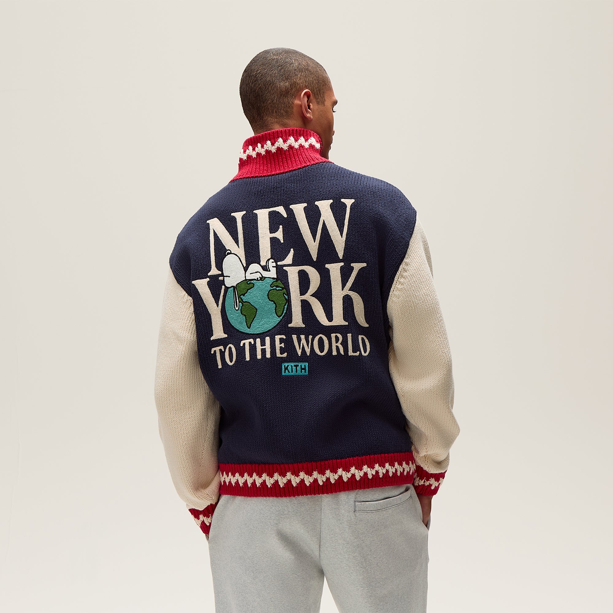 ジャケット・アウター Kith& Raiders Wyona Full Zip Sweater Kith for Peanuts Globe Wyona Full Zip Sweater - Nocturnal