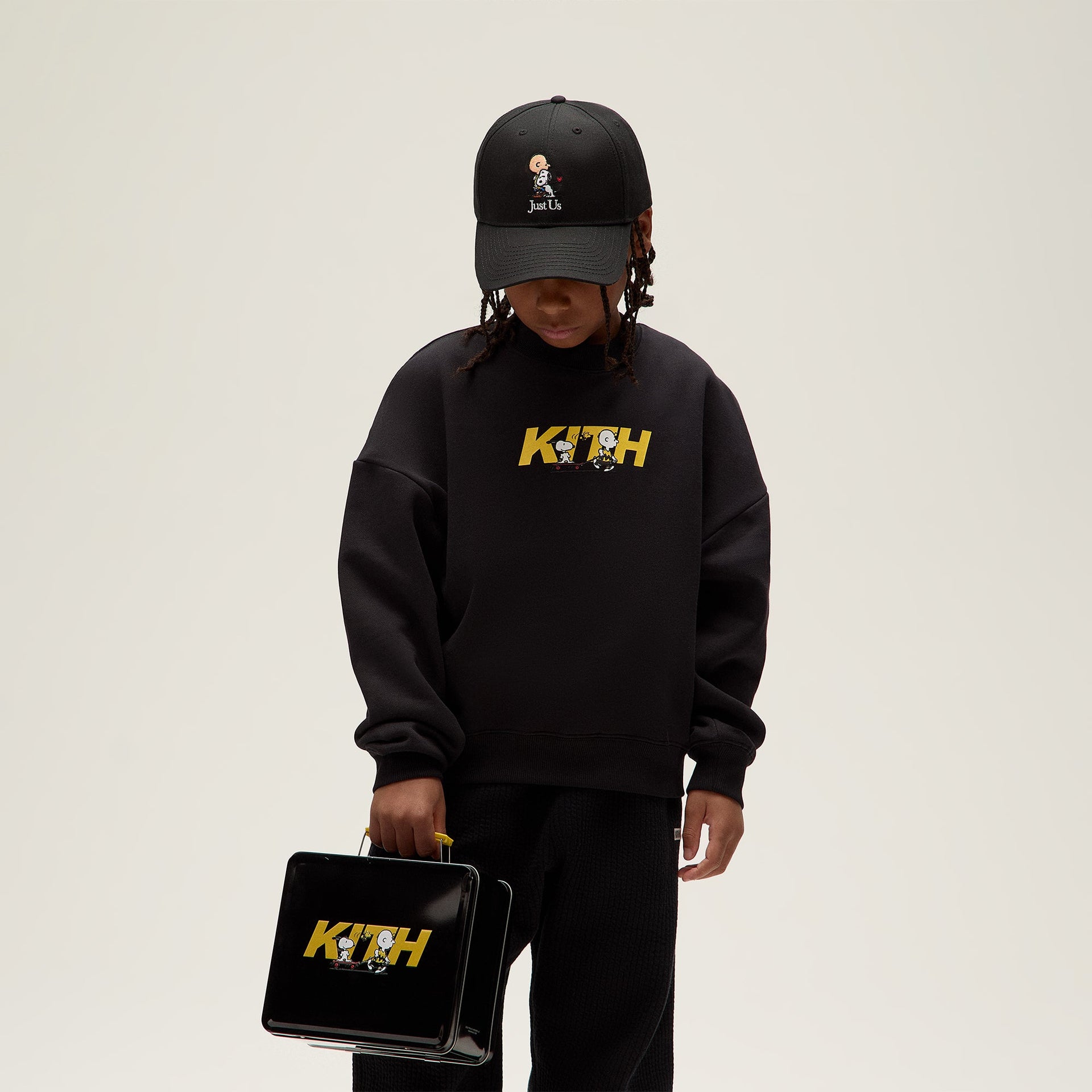Kith Kids for Peanuts Charlie Brown & Snoopy Skate Lunch Box - Black