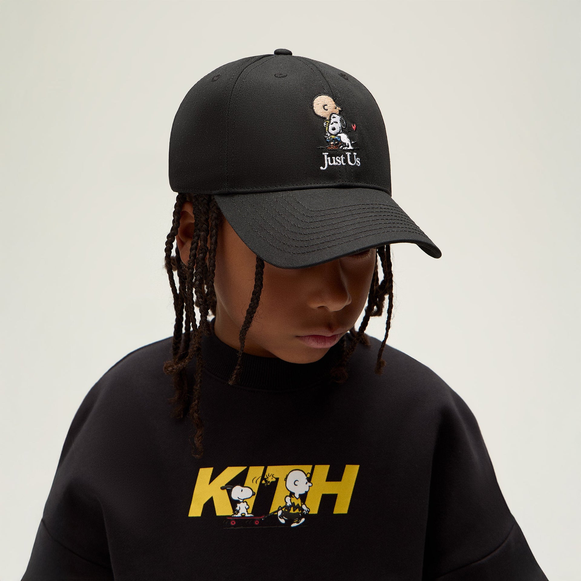 Kith Kids for Peanuts 75 Twill Aaron Classic Cap - Black