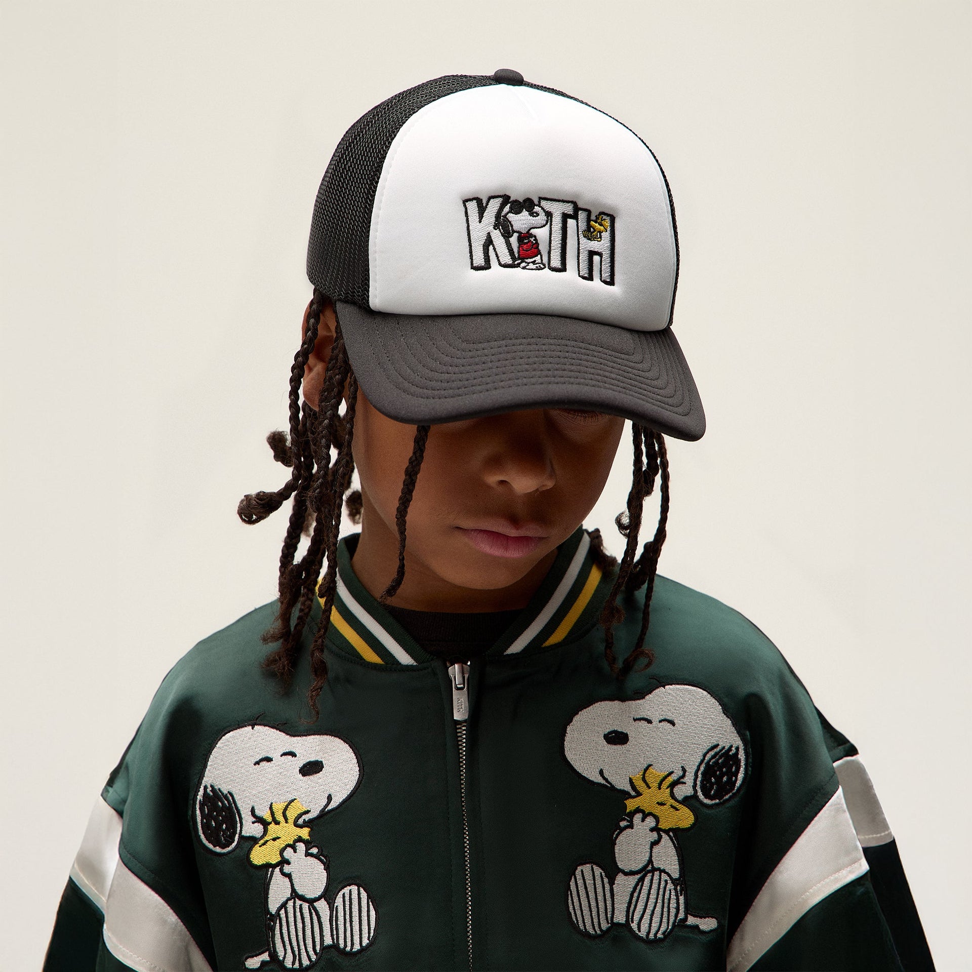 Kith Kids for Peanuts 75 Nolan Poly Foam Trucker - White
