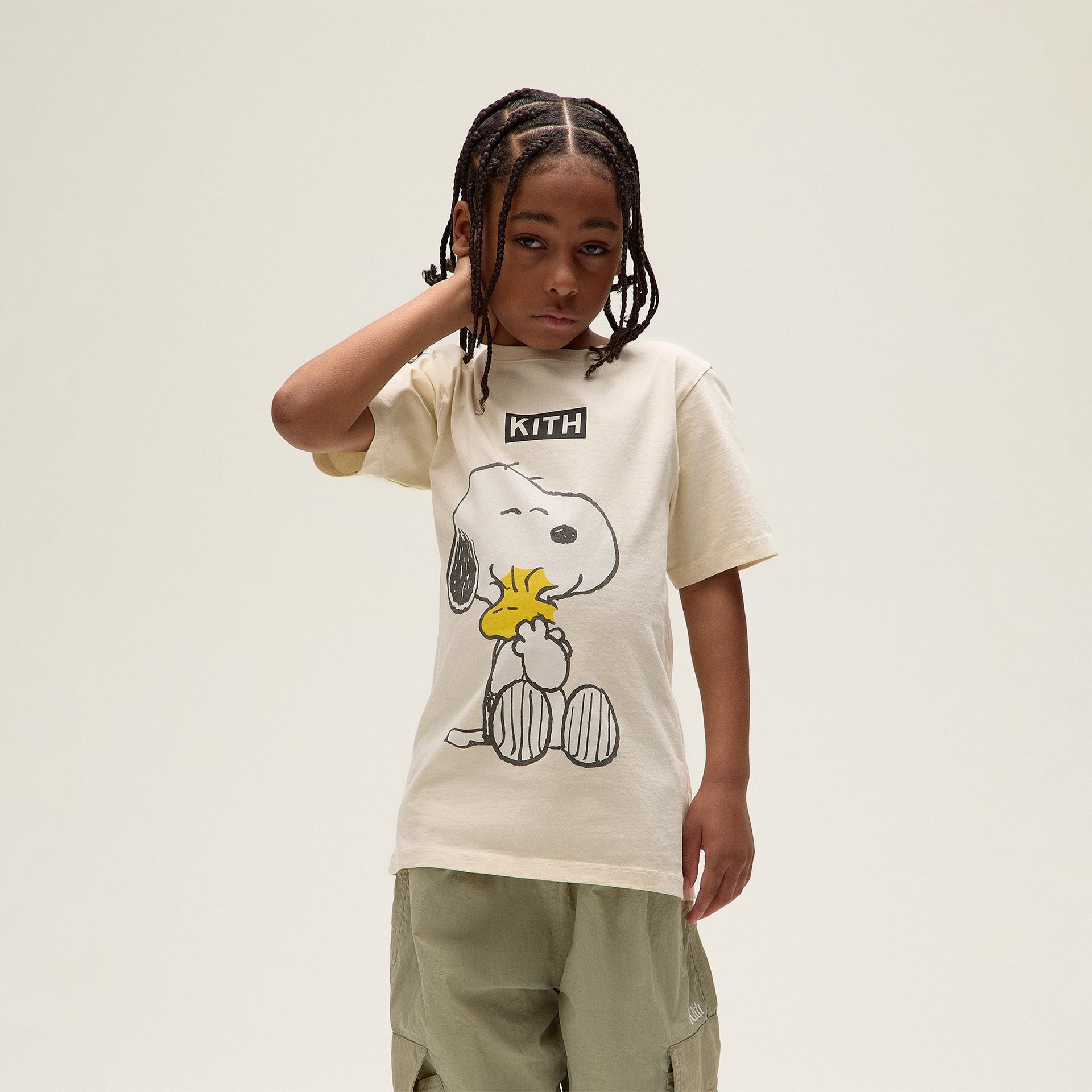 Kith Kids for Peanuts Hug Vintage Tee - Sandrift