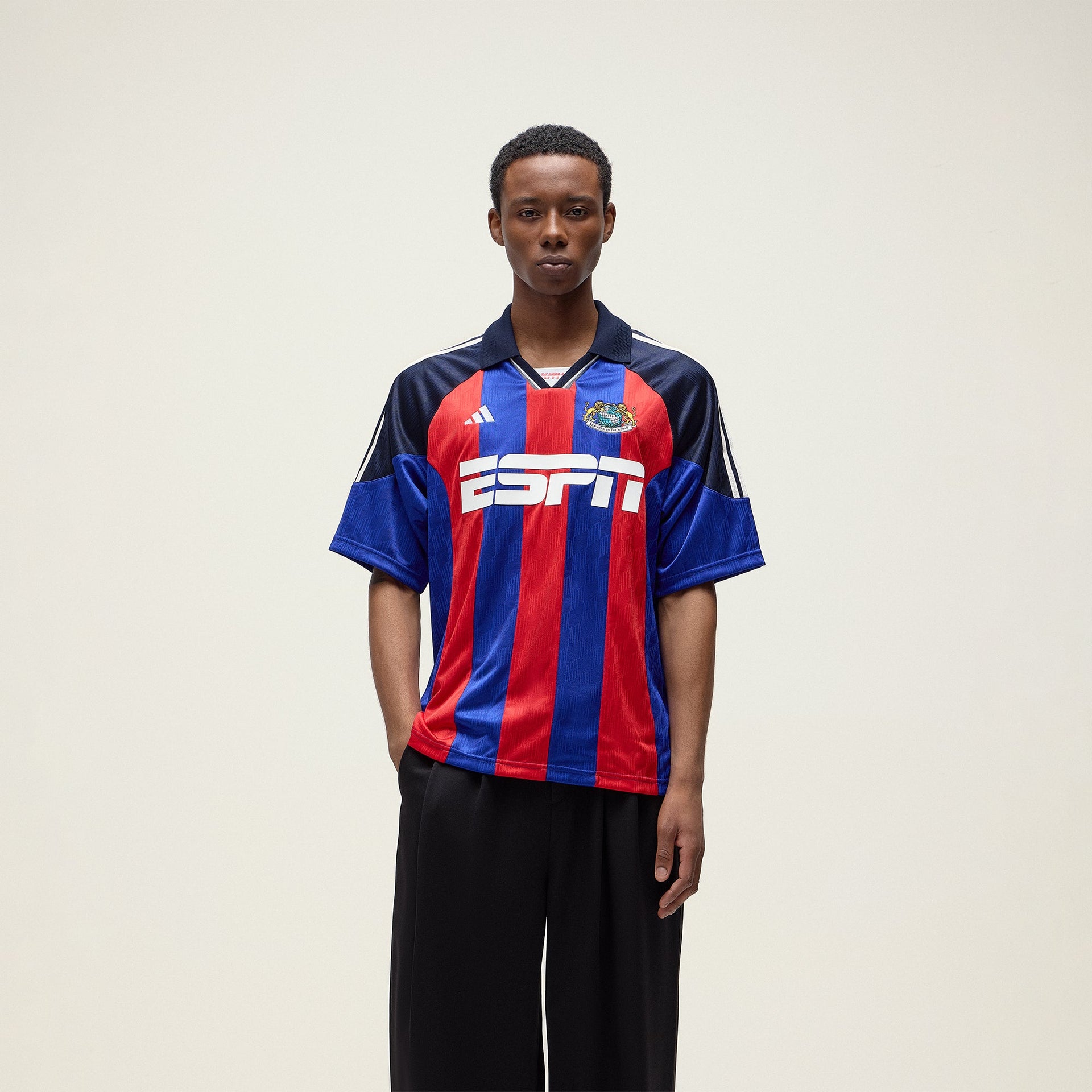 Kith for adidas Football ESPN Jersey in Red / Blue