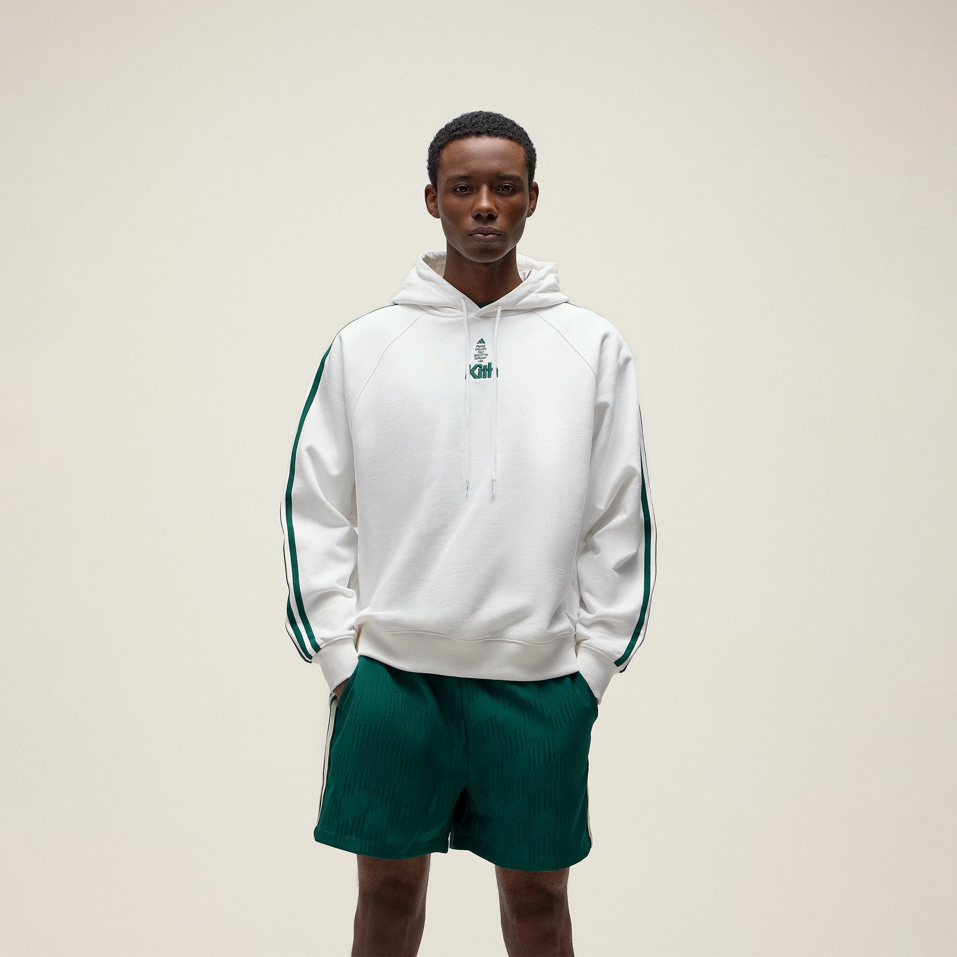 Kith for adidas Football Hoodie in White