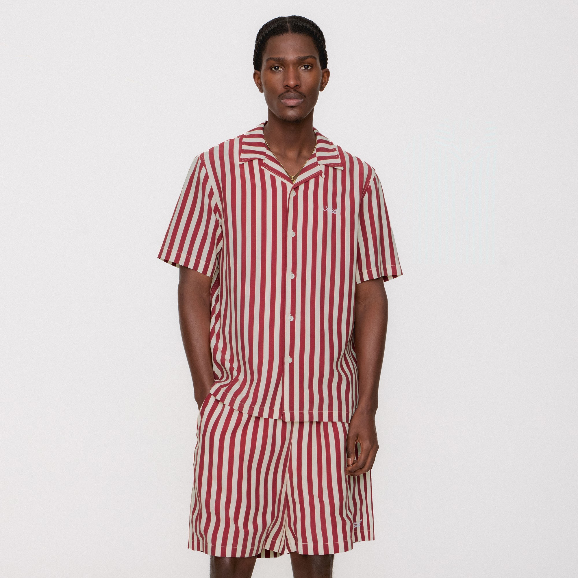 Kith Striped Thompson Camp Collar Shirt - Allure – Kith Canada
