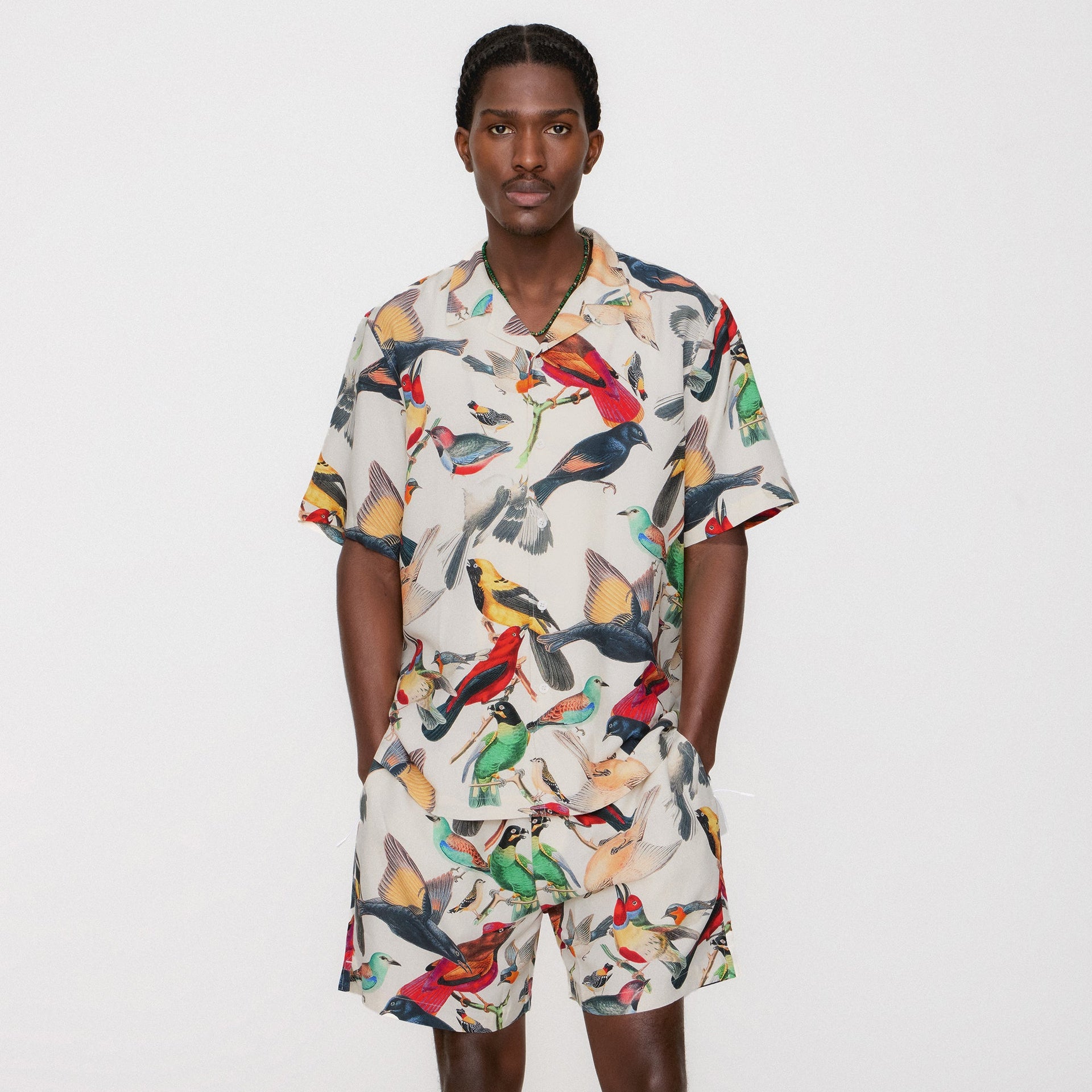&Kin Tropical Bird Active Short - Sandrift
