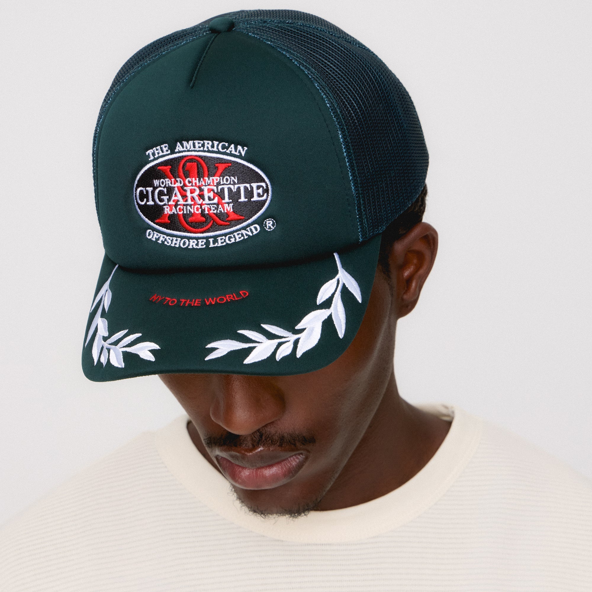 ★25SS★Kith Freeway Logo Poly Foam Nolan Trucker Hat Kith Freeway Logo Poly Foam Nolan Trucker Hat - Canvas