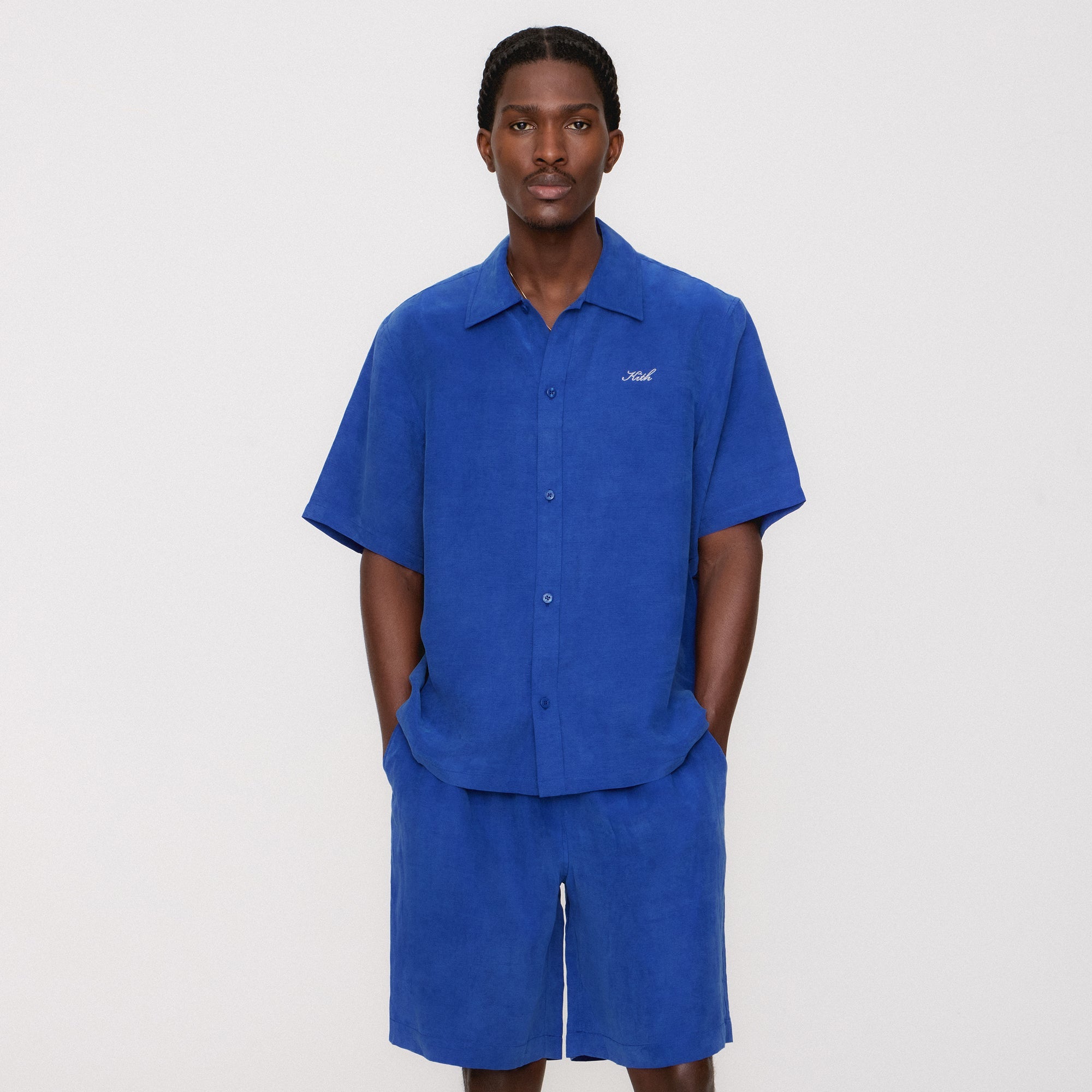 Kith Cupro Linen Short Sleeve Boxy Collared Overshirt - Current – Kith  Canada