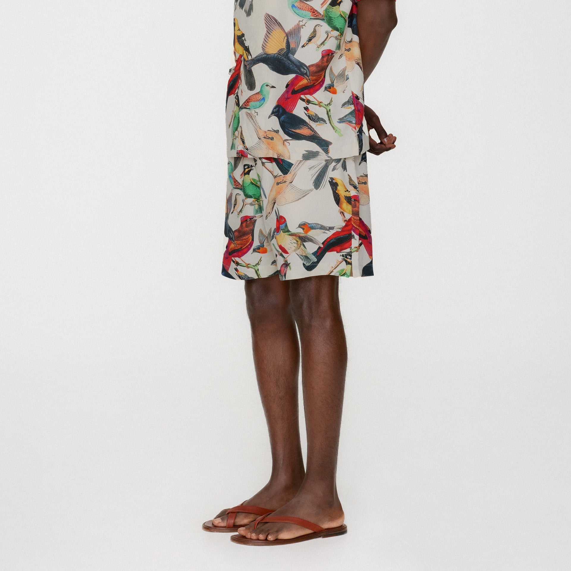 &Kin Tropical Bird Active Short - Sandrift