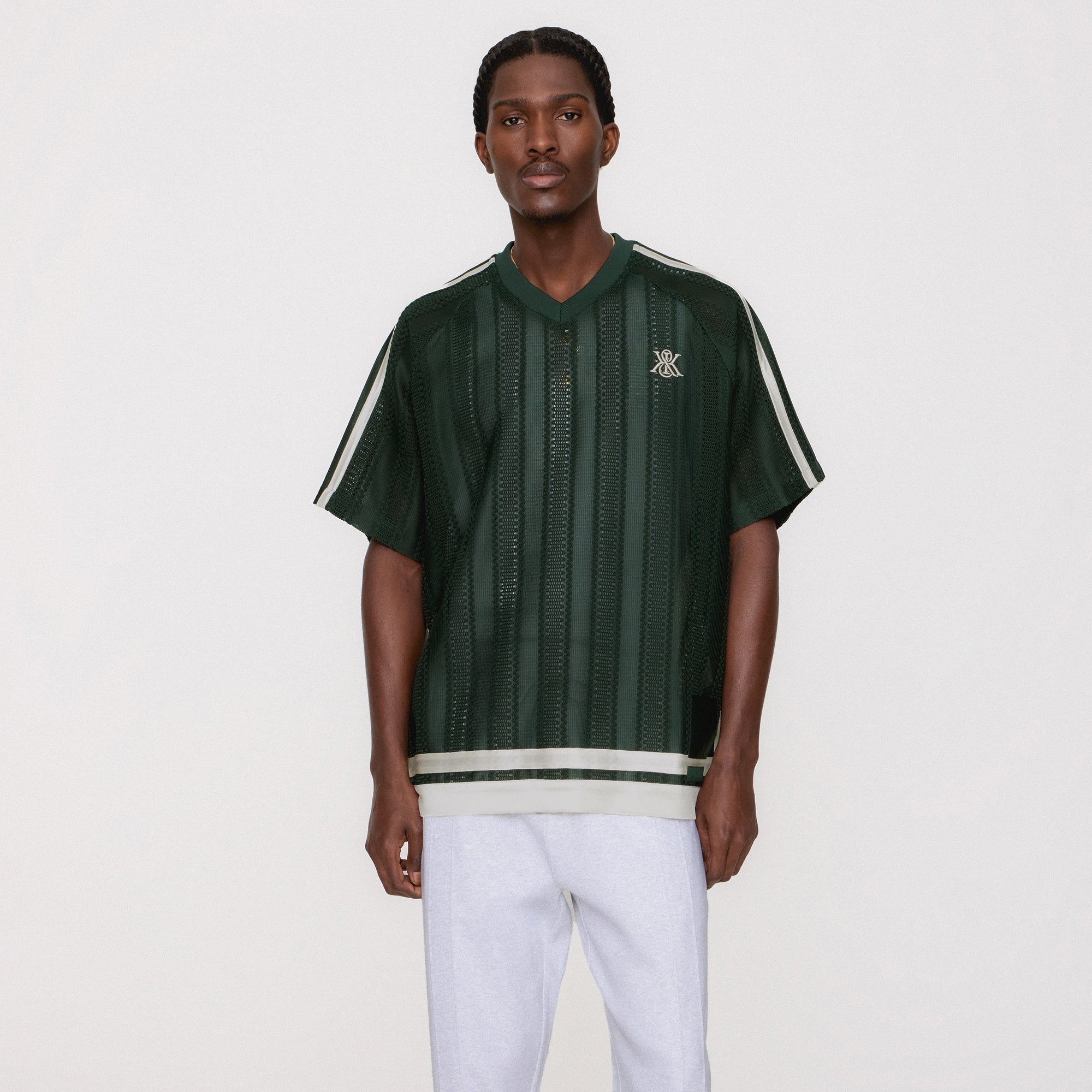トップス Kith Leon Short Sleeve Lace Combo Jersey Kith Leon Short Sleeve Lace Combo Jersey - Stadium – Kith Canada