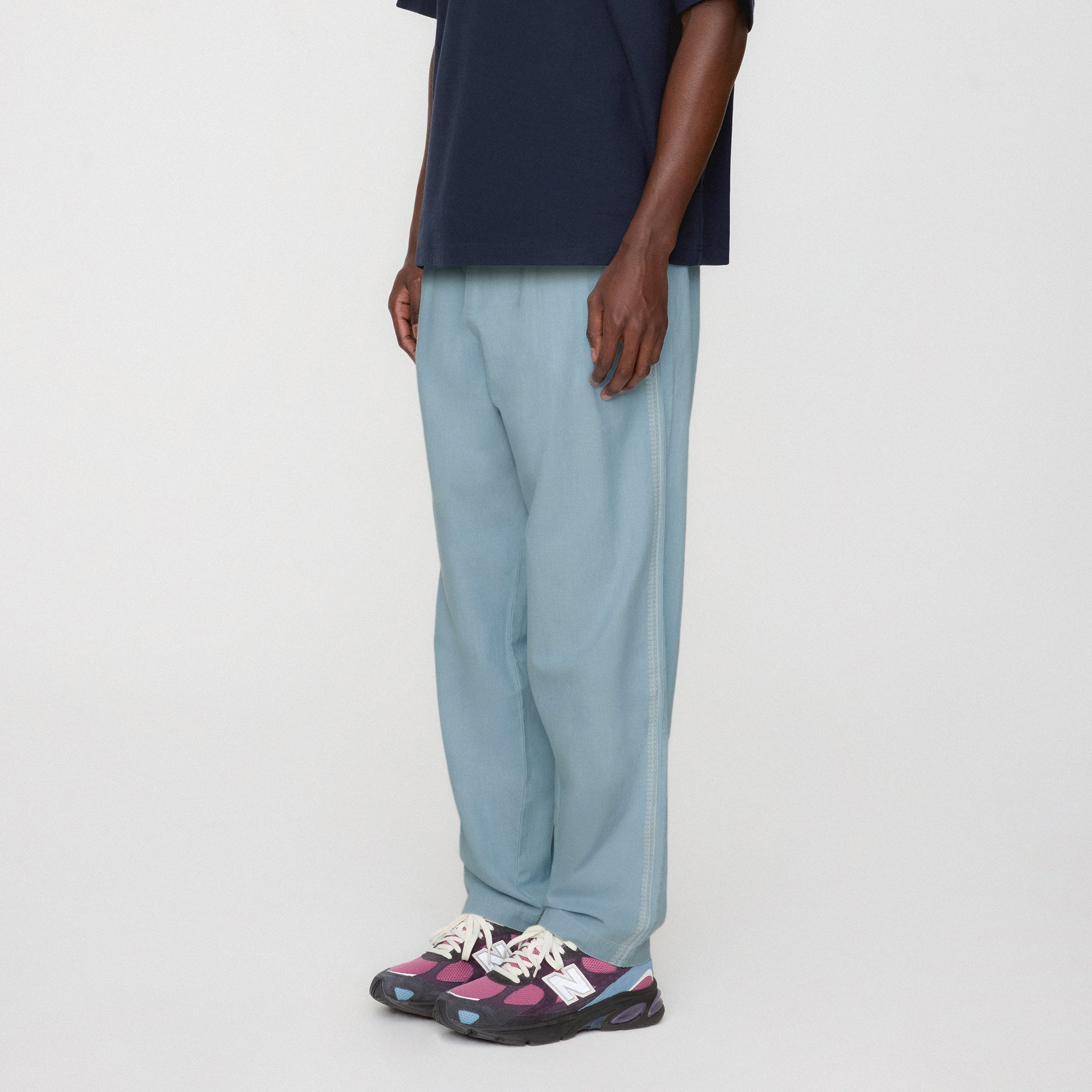 Kith for the New York Knicks Vintage Nylon Wide Leg Pant - Black