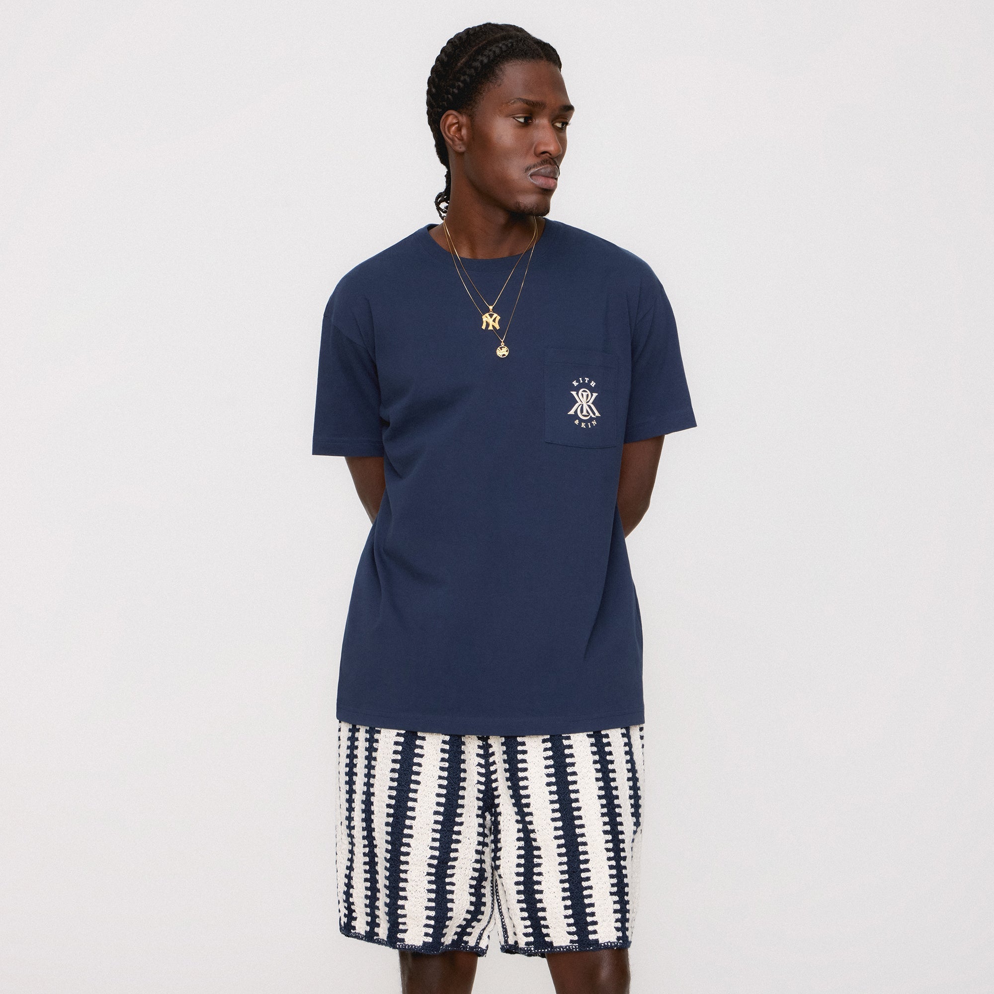 Kith K&K Floral Pocket Tee - Nocturnal – Kith Canada