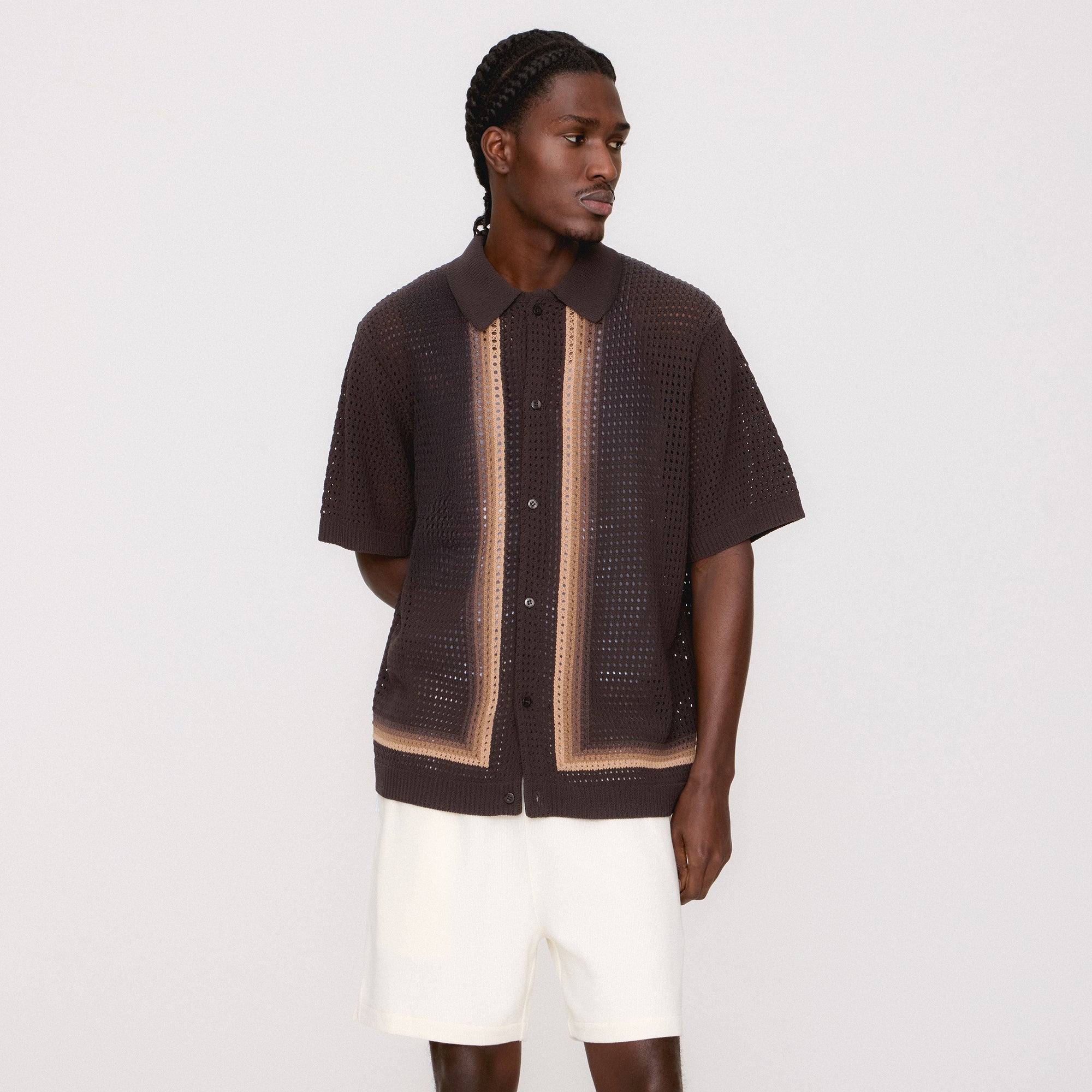 Kith ブラウン 半袖ボタンアップシャツ S Kith ブラウン 半袖ボタンアップシャツ S Kith ブラウン 半袖