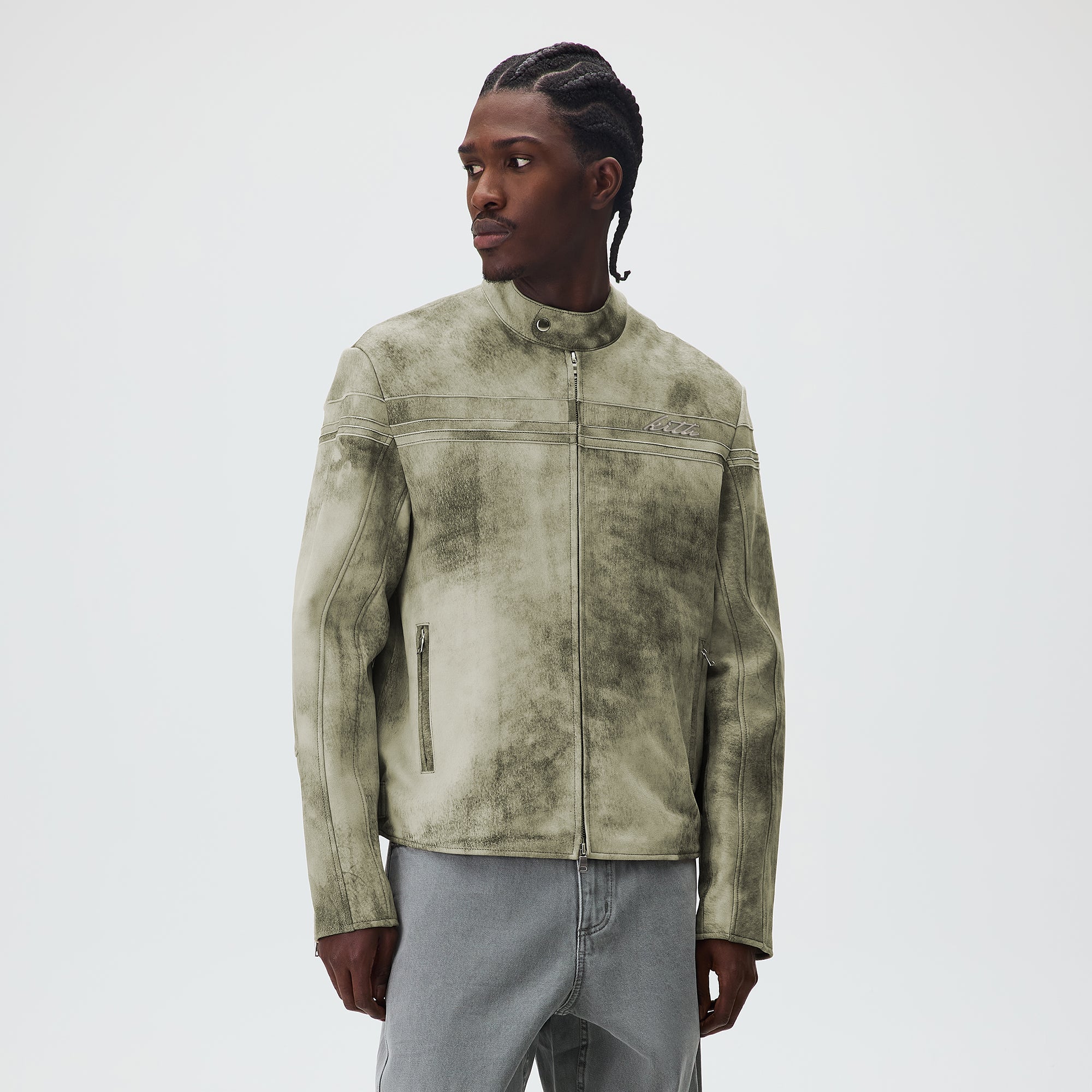 Kith Washed Suede Rossi Moto Jacket - Flagstaff – Kith Canada