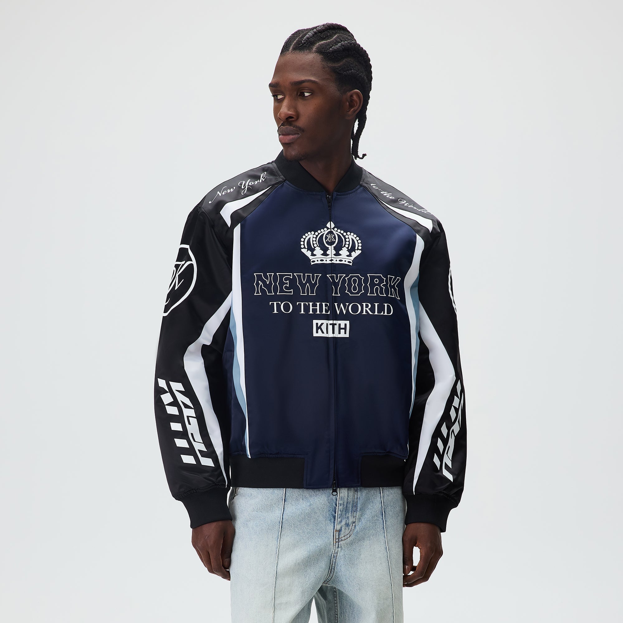 Kith Roy Racing Nylon Bomber Jacket - Nocturnal – Kith Canada