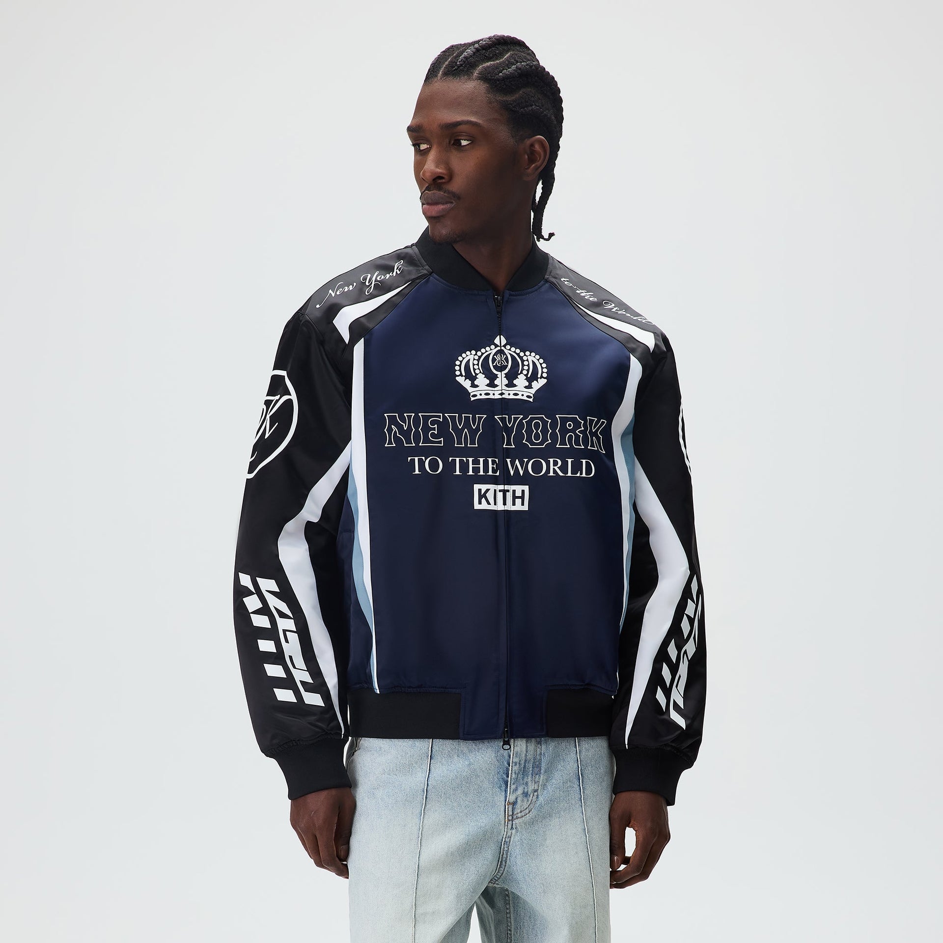 Kith Roy Racing Nylon Bomber Jacket - Nocturnal