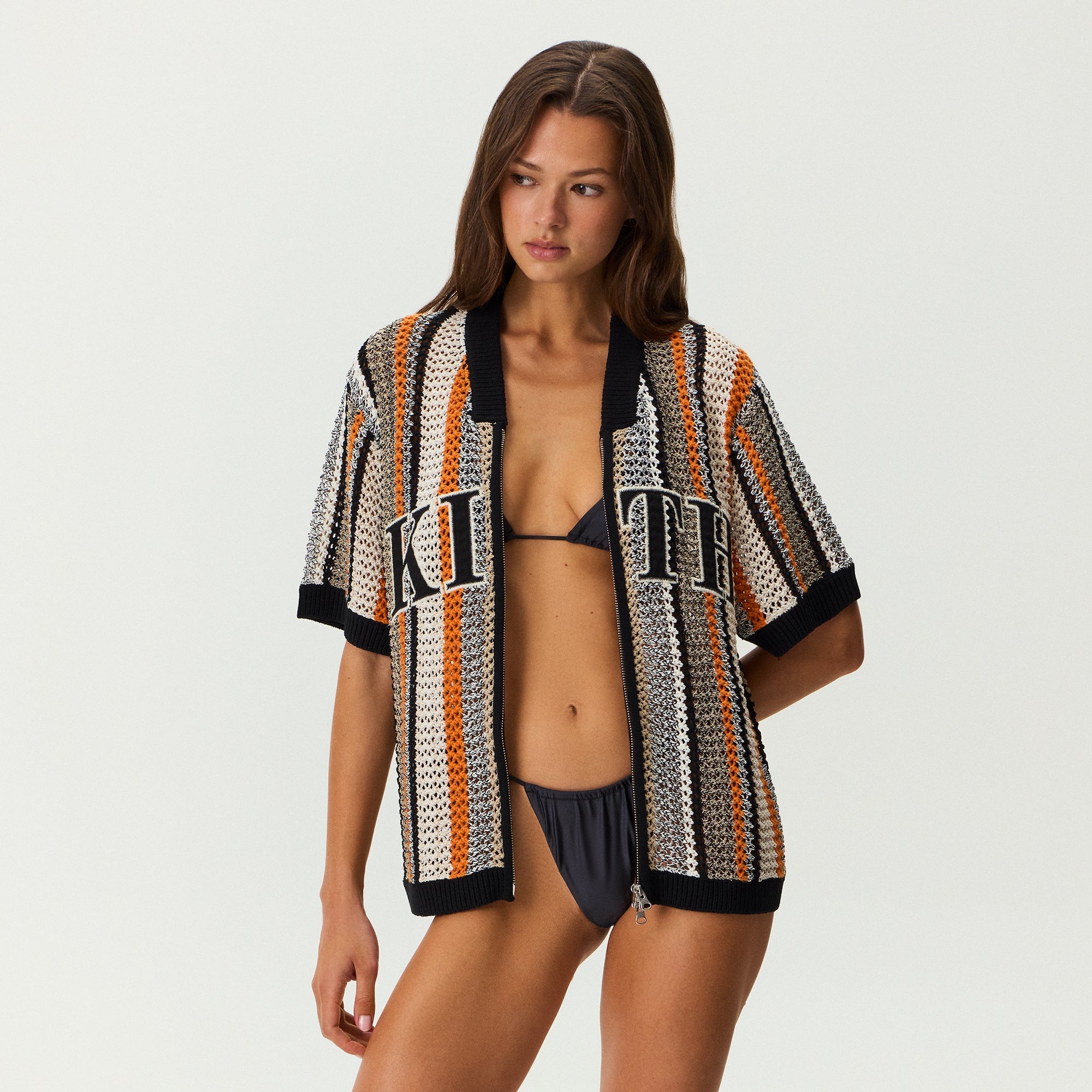 Kith Women Spencer III Crochet Zip Up Jersey - Ink – Kith Canada