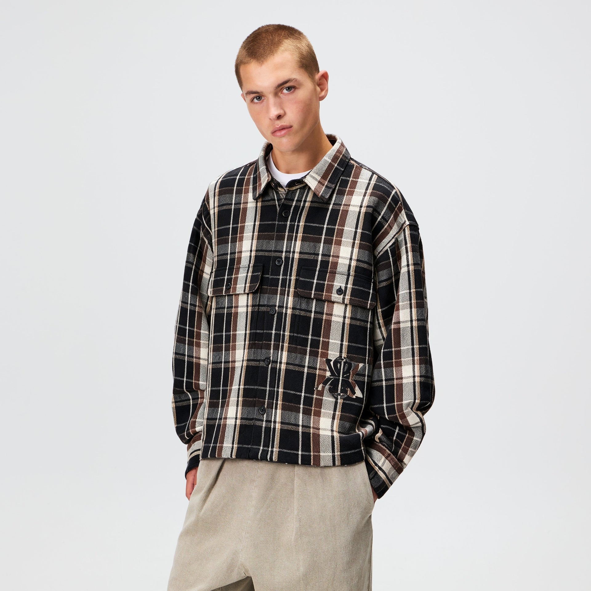 Kith Plaid Henson Buttondown Shirt - Black