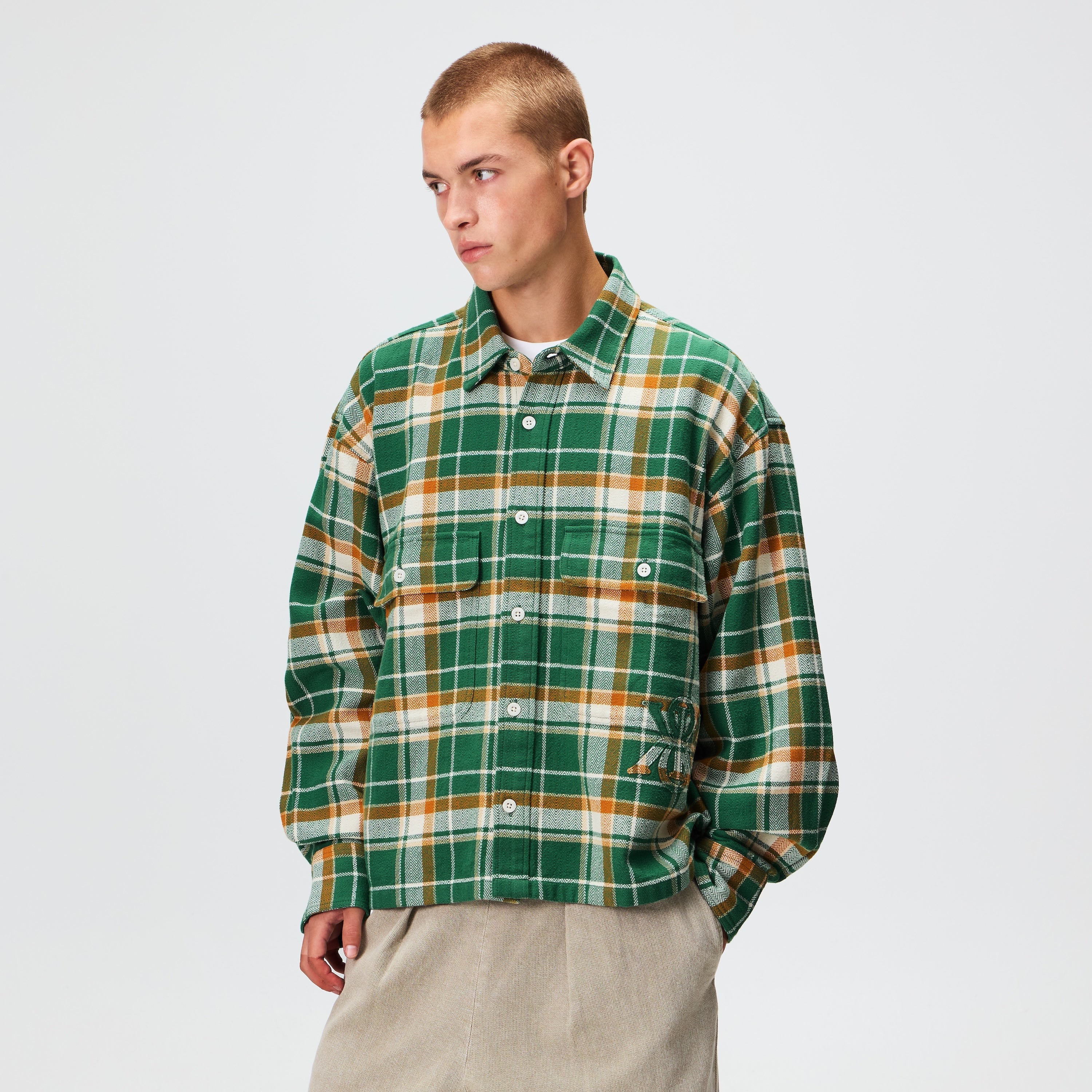 Kith Plaid Henson Buttondown Shirt - Alpine – Kith Canada