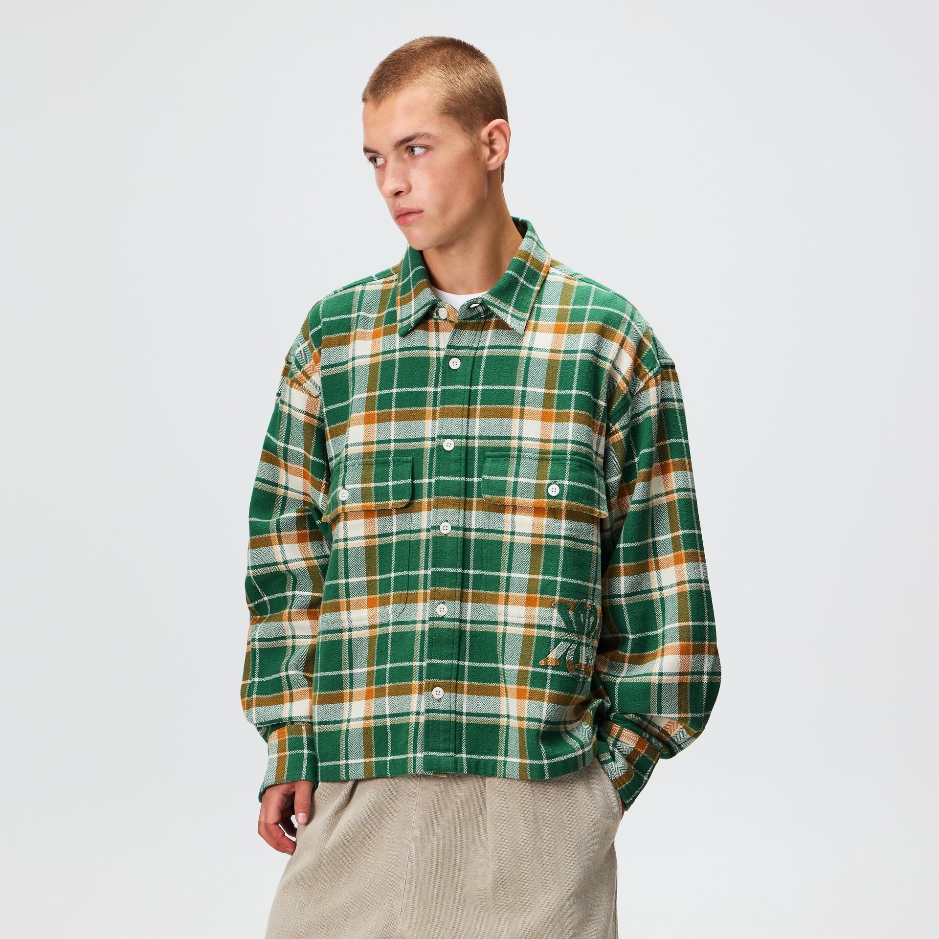 Kith Plaid Henson Buttondown Shirt - Alpine