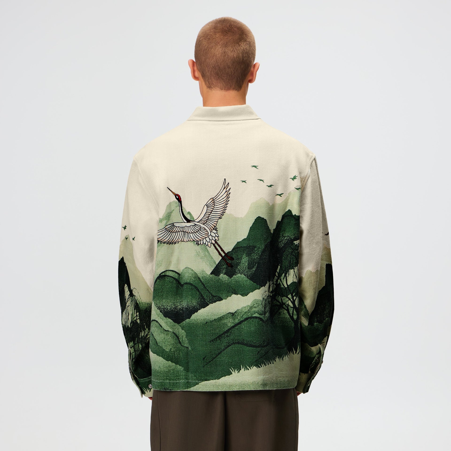 Kith Crane Horizon Long Sleeve BCO Shirt - Waffle - PH