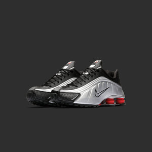 Nike Shox R4 P1 - Black / Metallic Silver / Max Orange