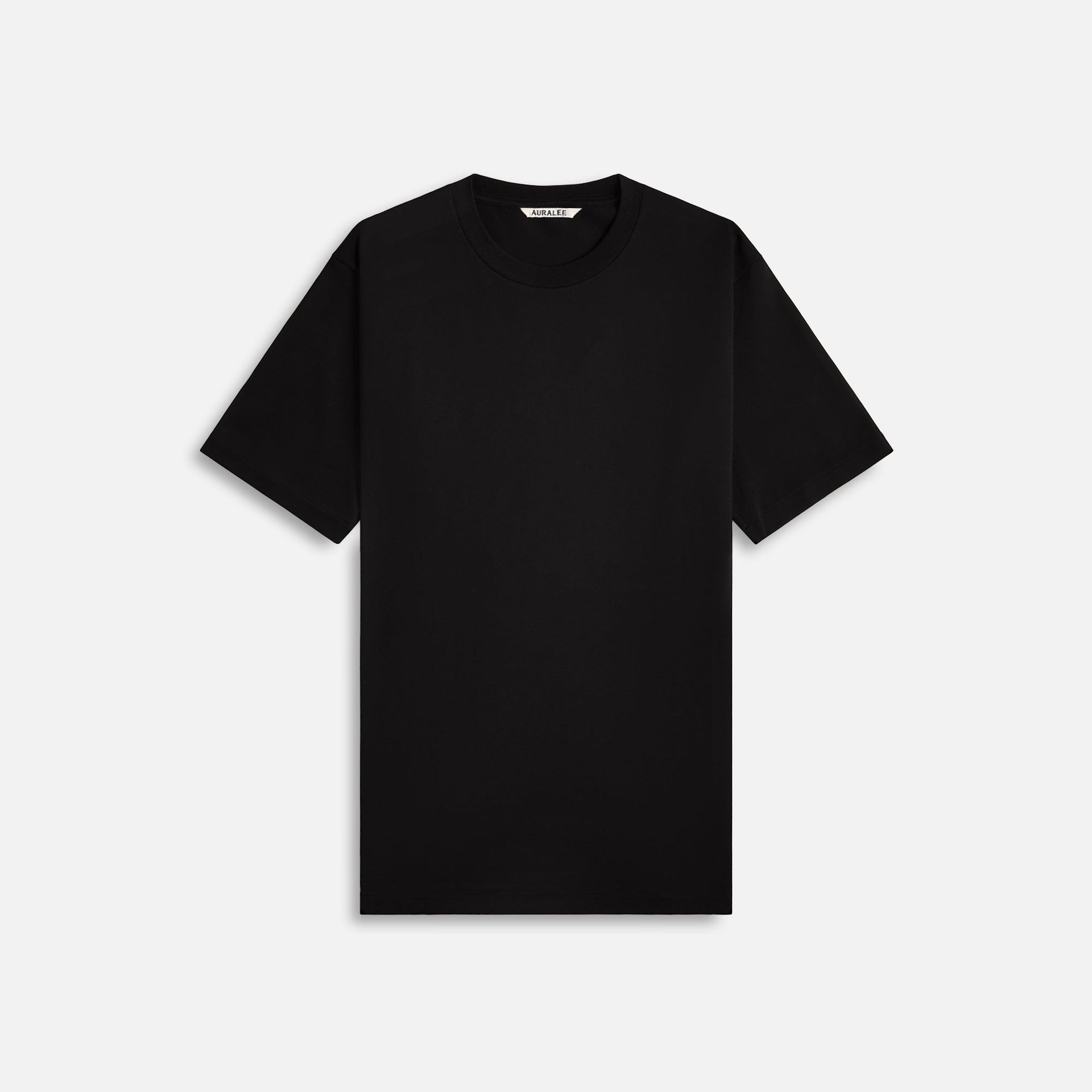 Auralee Luster Plaiting Tee - Black