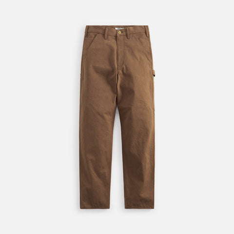 Auralee Washed Heavy Canvas Pants - Brown