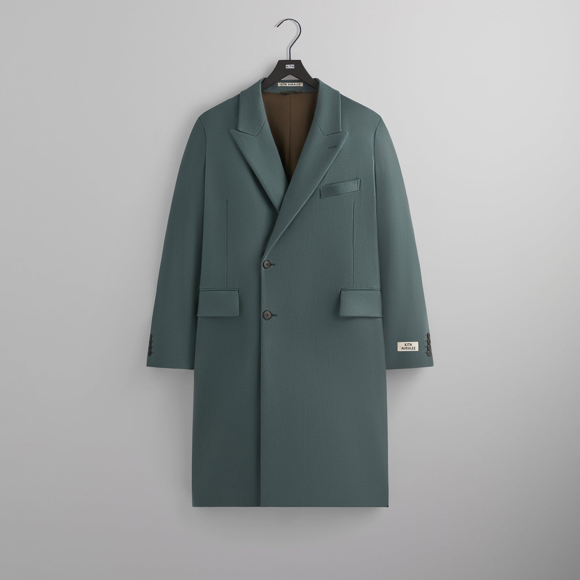 Kith 101 for Auralee Melton Chesterfield Coat - Balsam Green PH