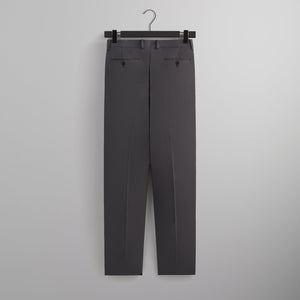 Kith 101 for Auralee Light Wool Max Gabardine Two-Tuck Slacks - Gray Pinstripe PH