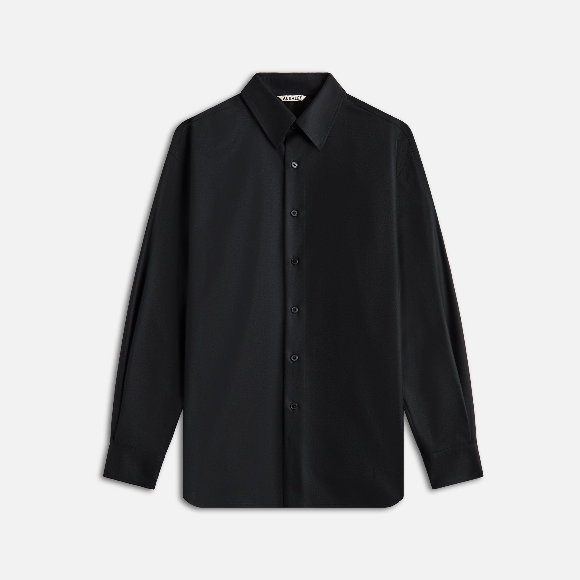 Auralee Super Light Wool Shirt - Black