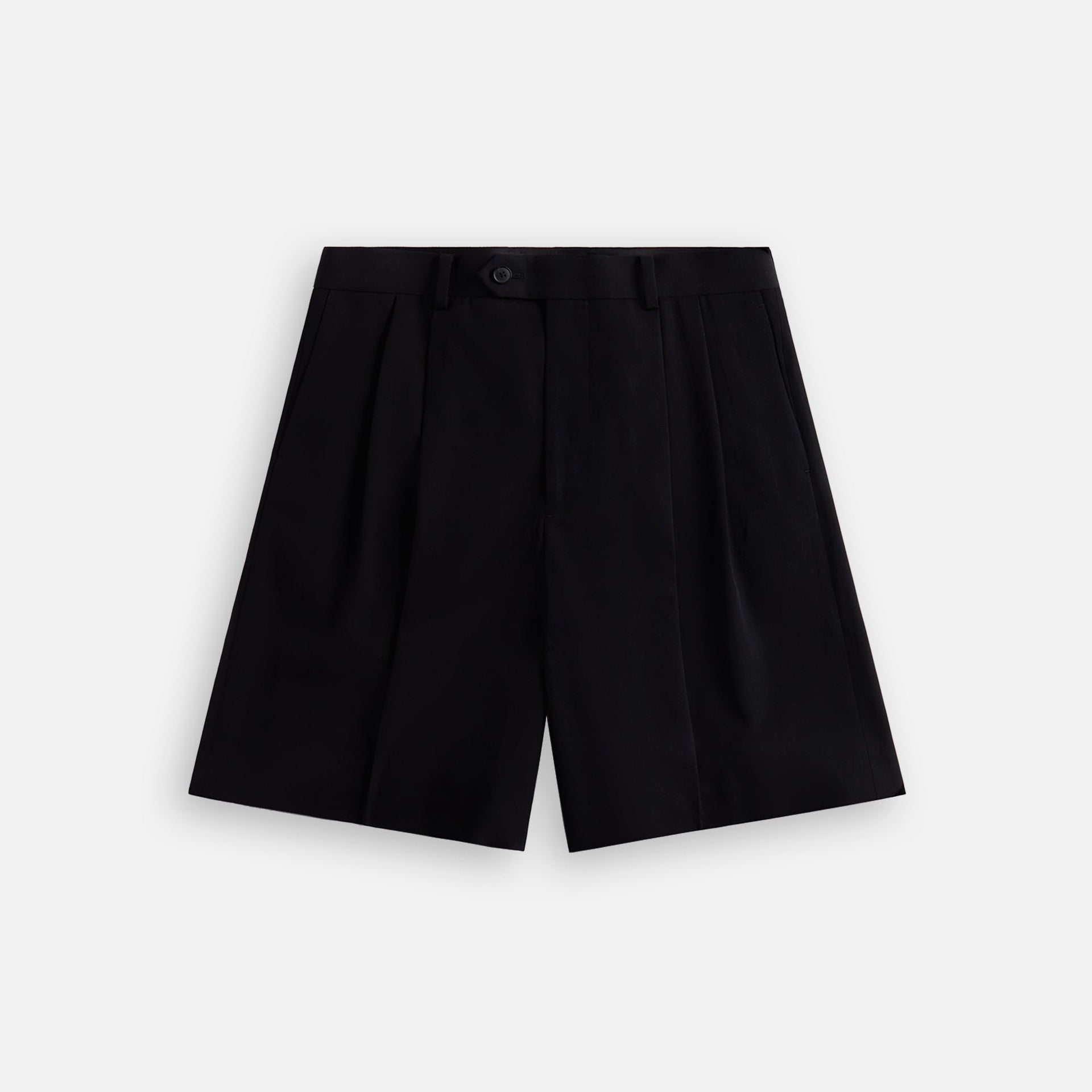 Auralee Light Wool Max Gabardine Shorts - Top Black