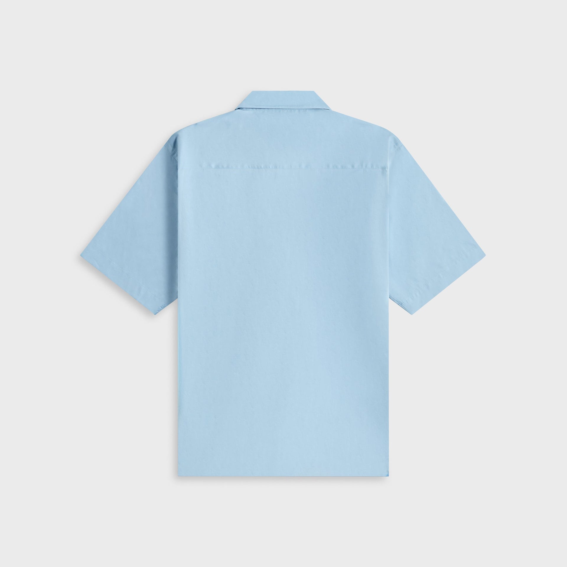 Auralee Washed Finx Typewriter Open Collar Shirt - Light Blue