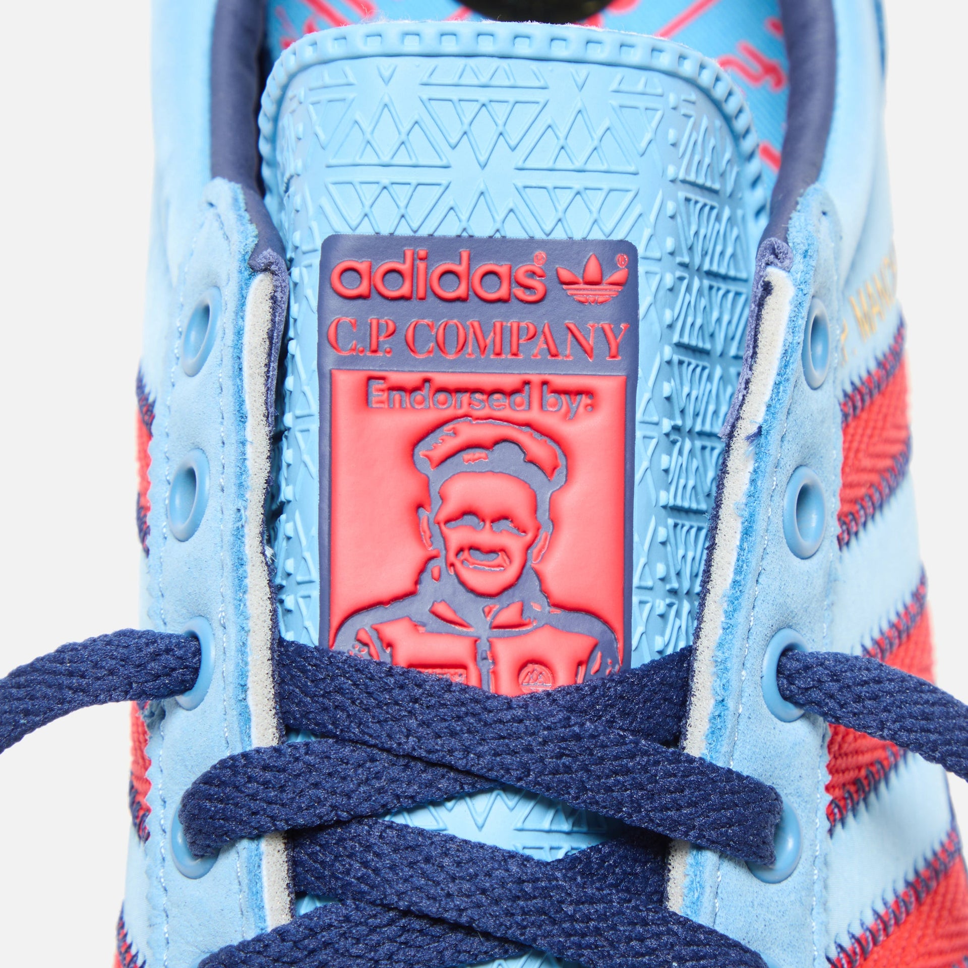 adidas x CP Company Manchester Spzl - Light Blue / Bright Red