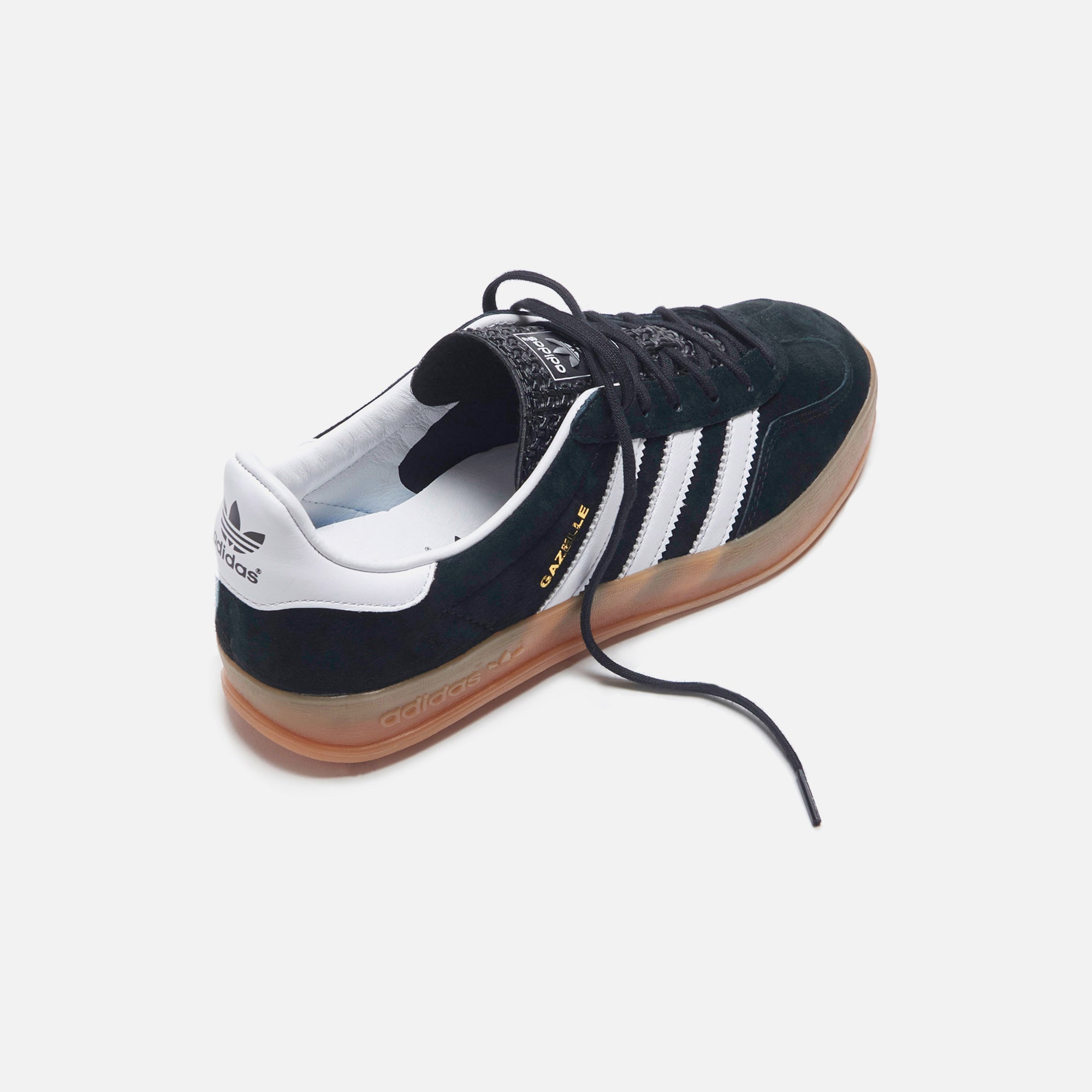 adidas Gazelle Indoor - Core Black / White / Gum2 – Kith Canada