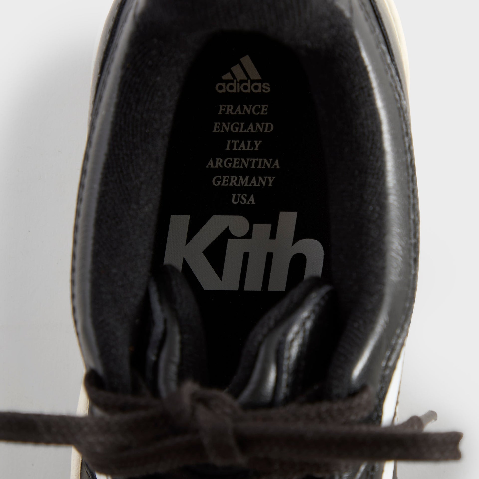 Kith for adidas Football Koresco National in Black / White / Gum 