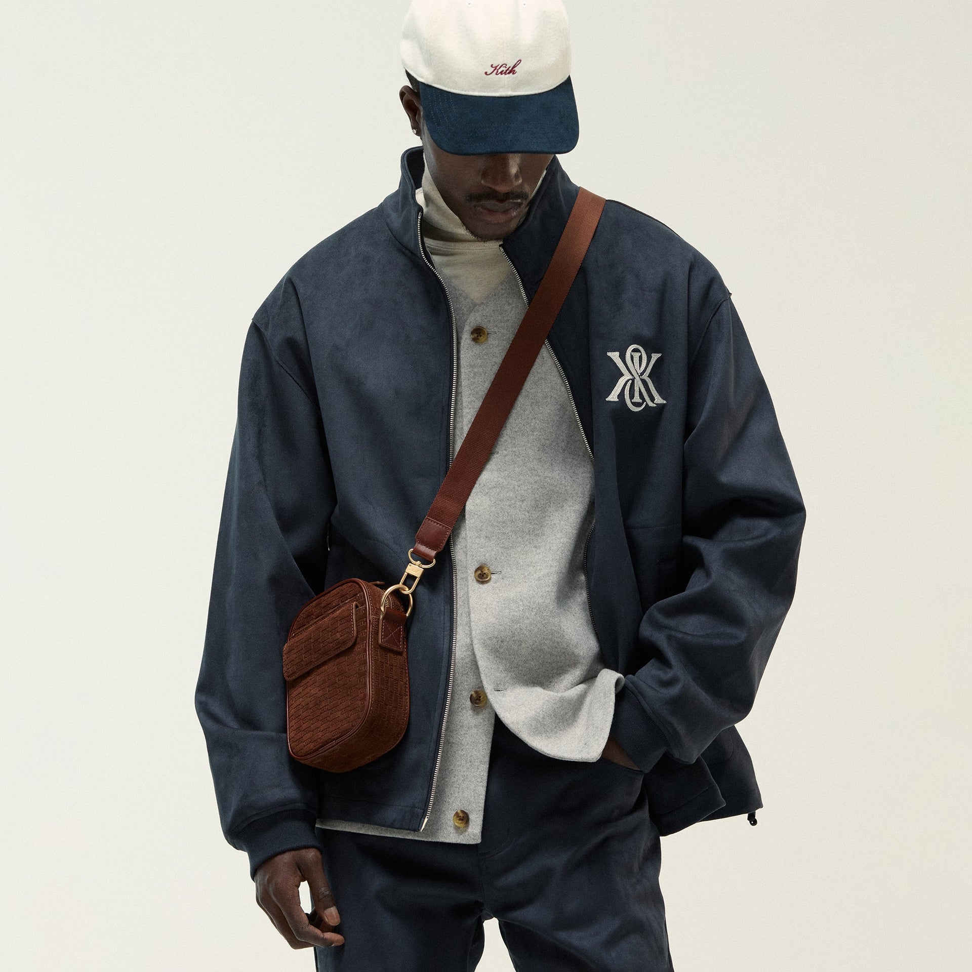 Kith Bonded Microsuede Ali Track Jacket - Nocturnal