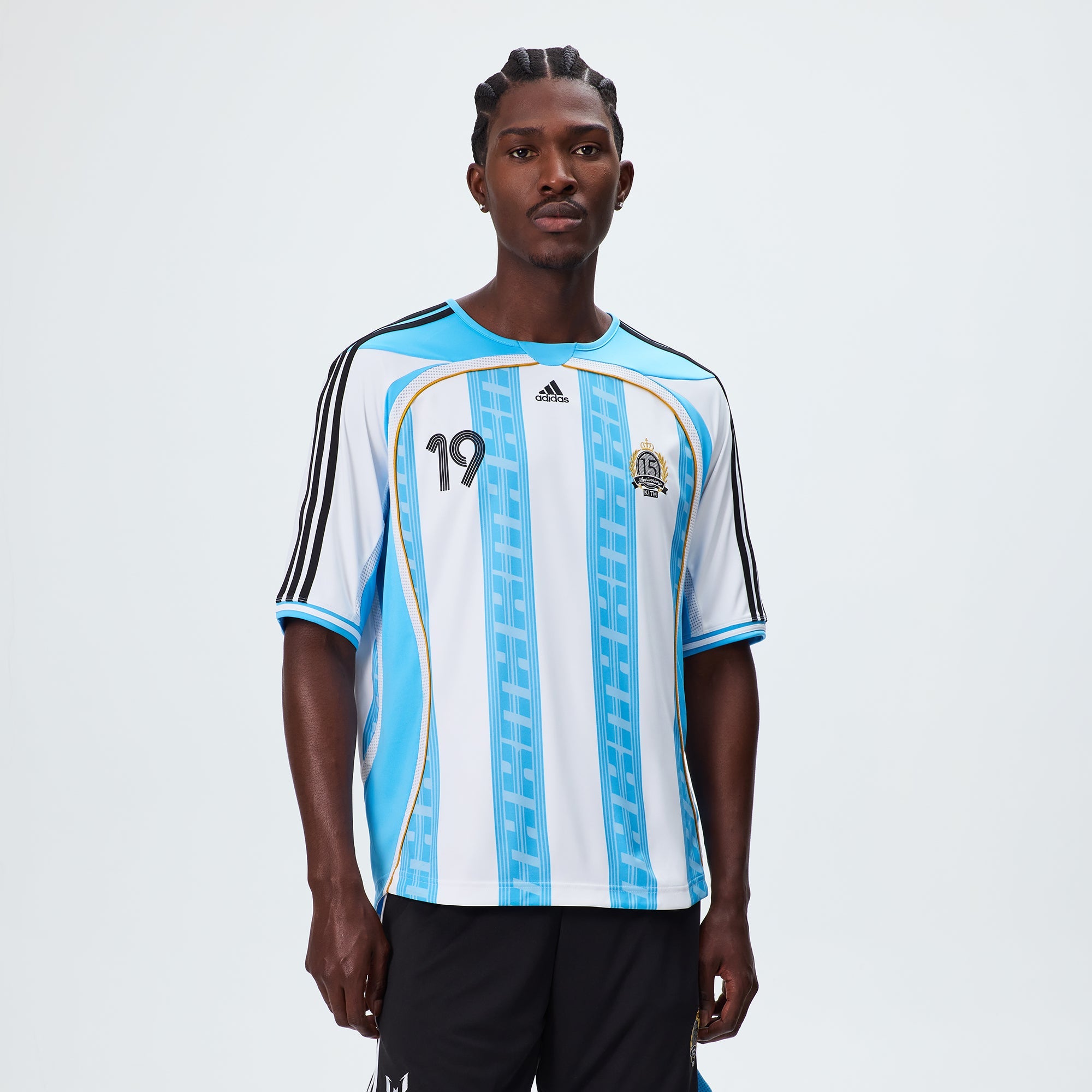 Kith & Messi for adidas Football Jersey - Blue / White – Kith Canada