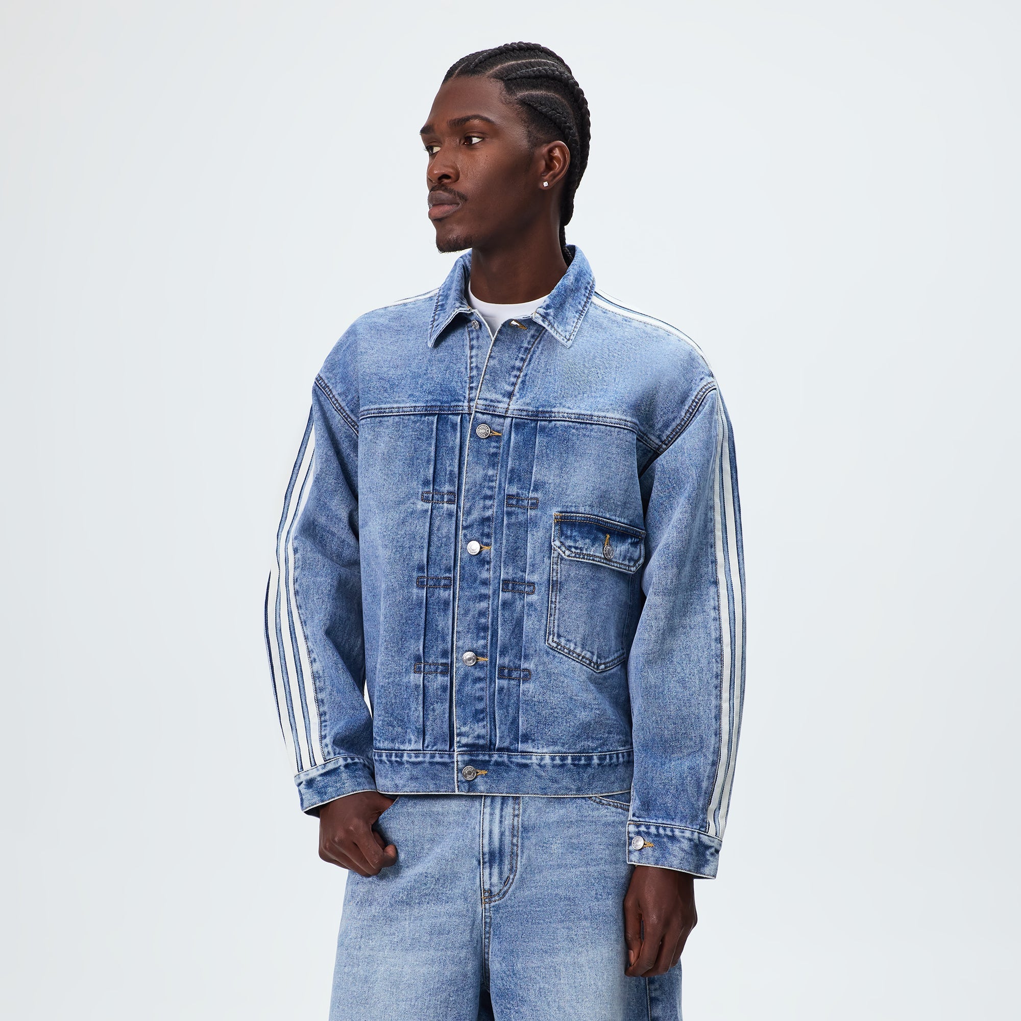 Kith & Messi for adidas Football Denim Jacket - Aurora / Ink