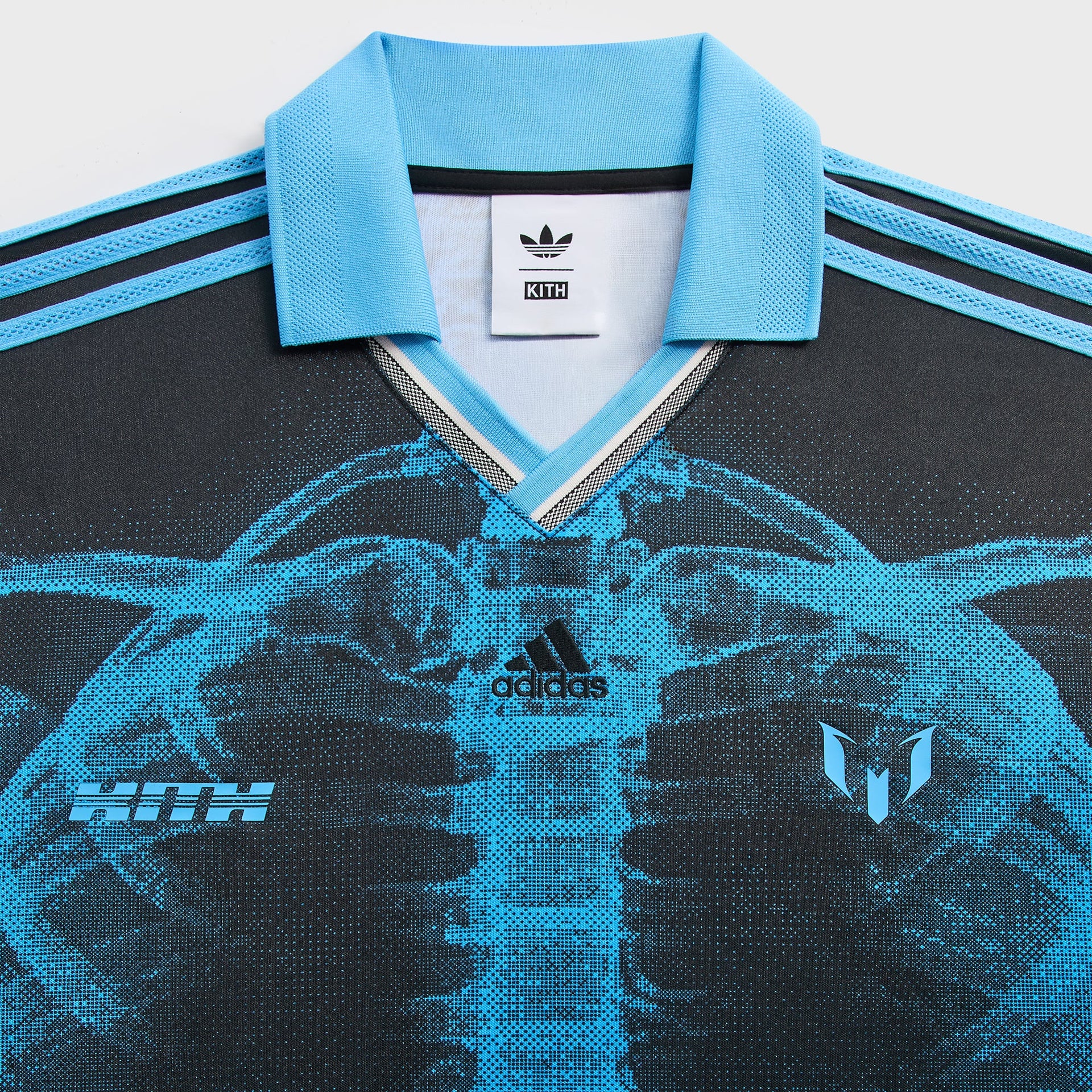 Kith & Messi for adidas Football Skeleton Goalkeeper Long Sleeve Tee - Black / Blue
