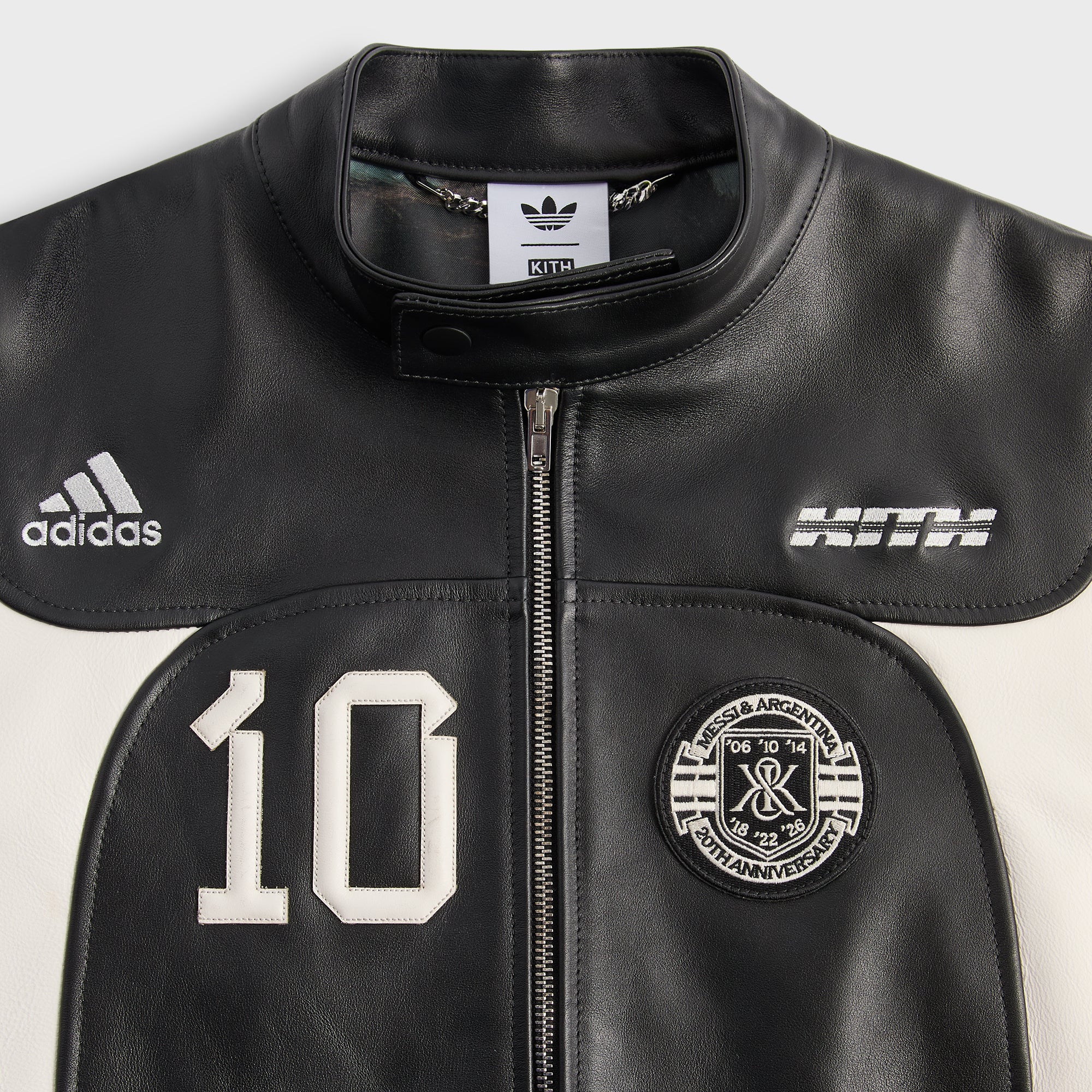 Kith & Messi for adidas Football Leather Biker Jacket - Multi