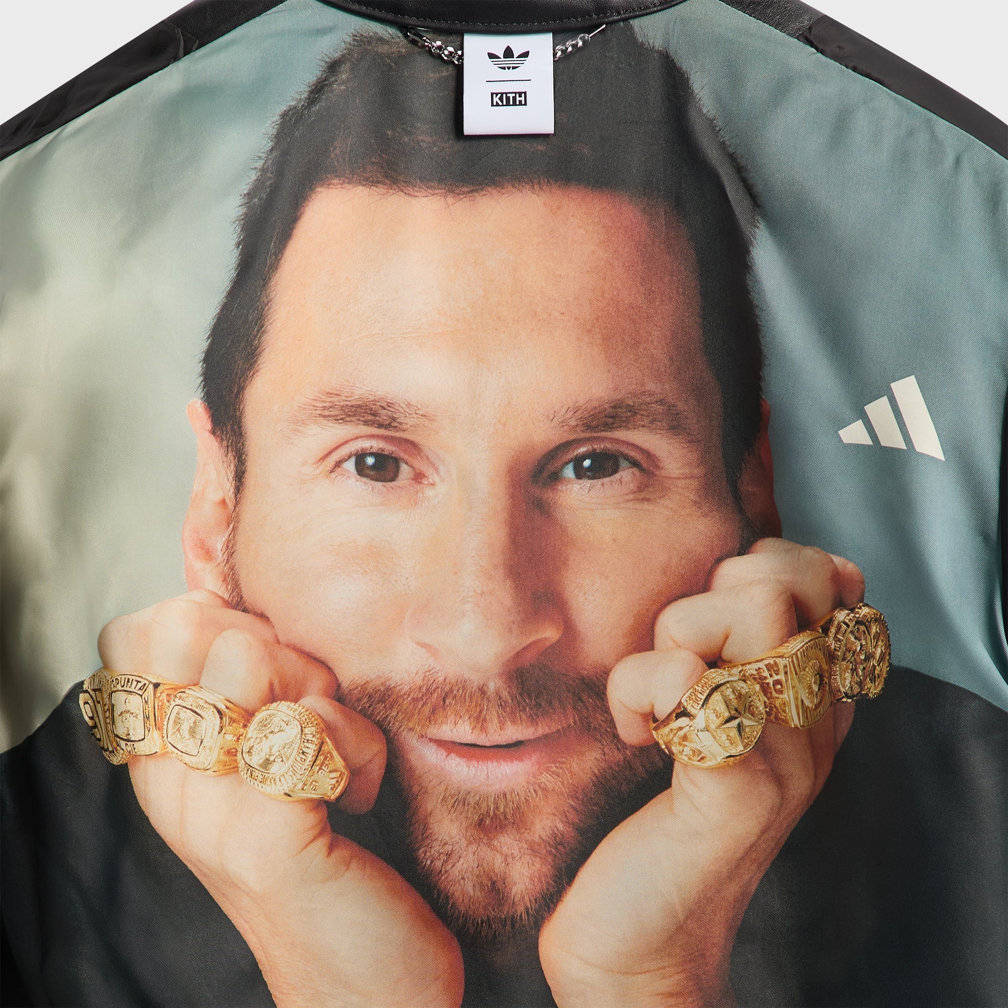 Kith & Messi for adidas Football Leather Biker Jacket - Multi