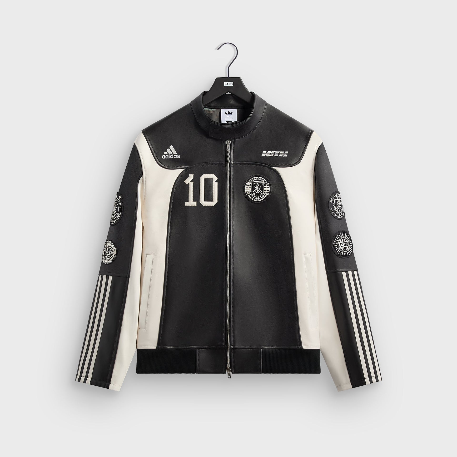 Kith & Messi for adidas Football Leather Biker Jacket - Multi